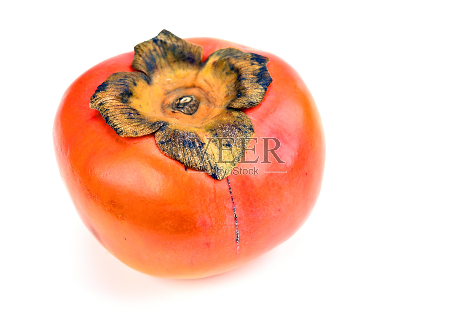 有一个大柿子。照片摄影图片