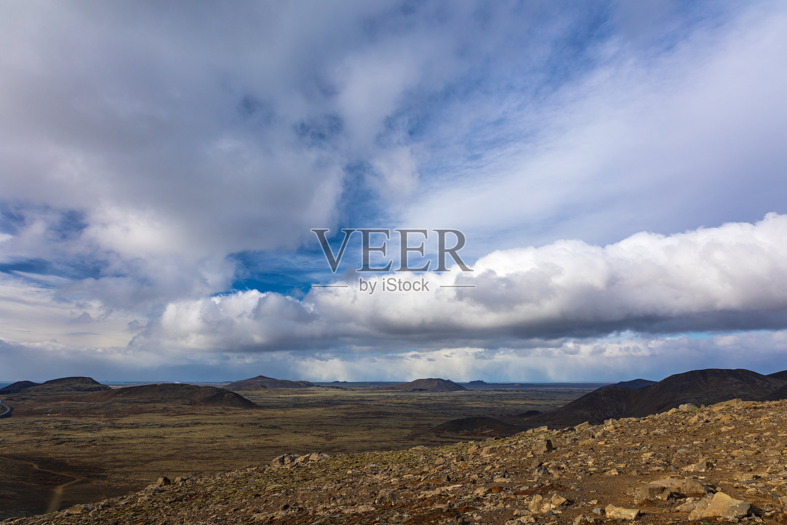冰岛火山小径照片摄影图片