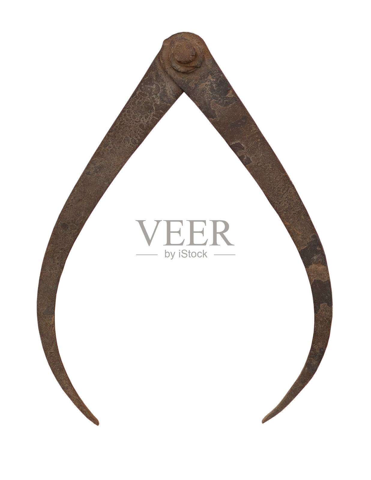 古董法式曲线尺，白色背景孤立展示照片摄影图片