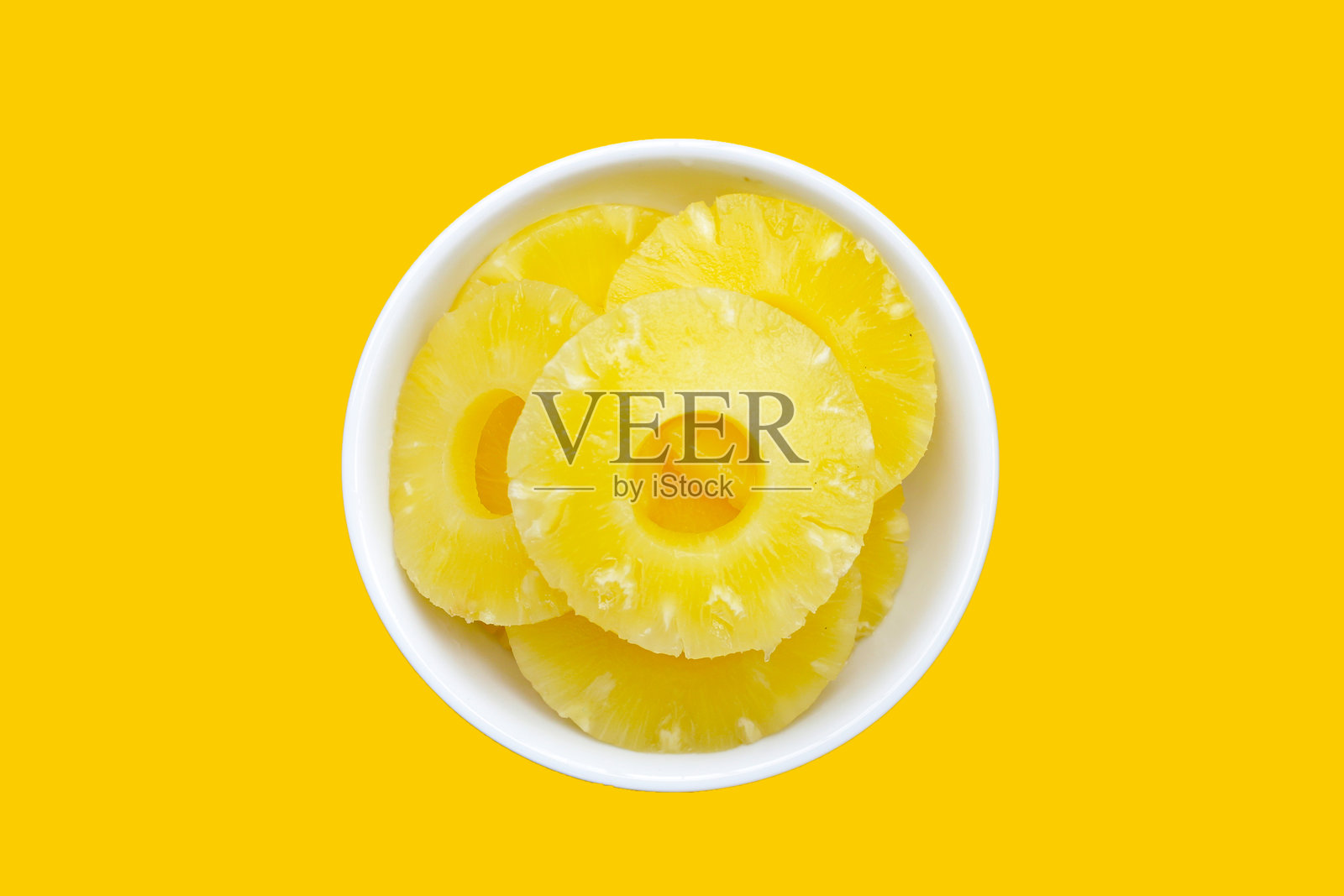 菠萝水果，罐装切片菠萝照片摄影图片