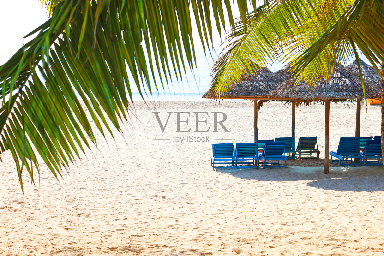 岘港的美溪海滩照片摄影图片