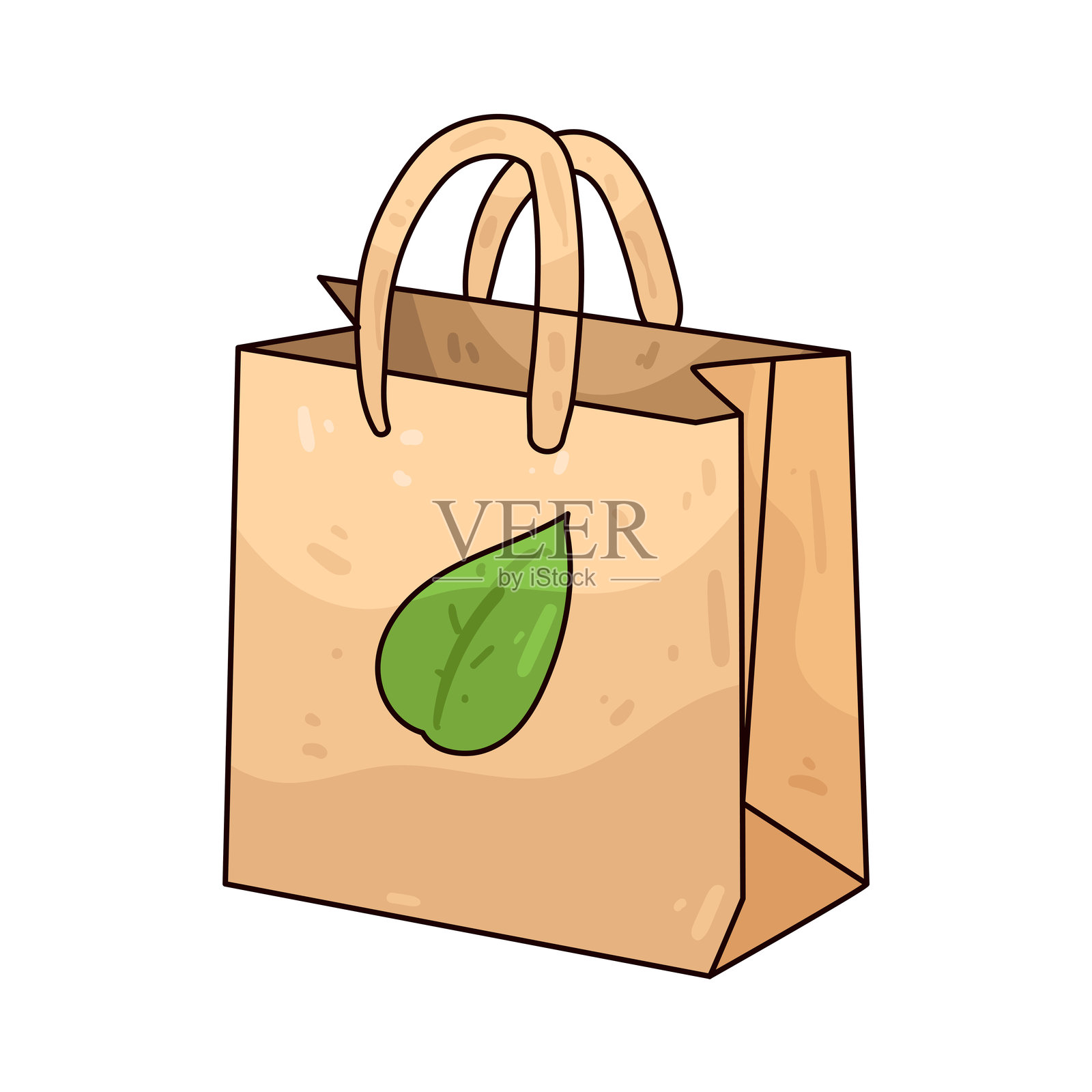 环保袋插画图片素材