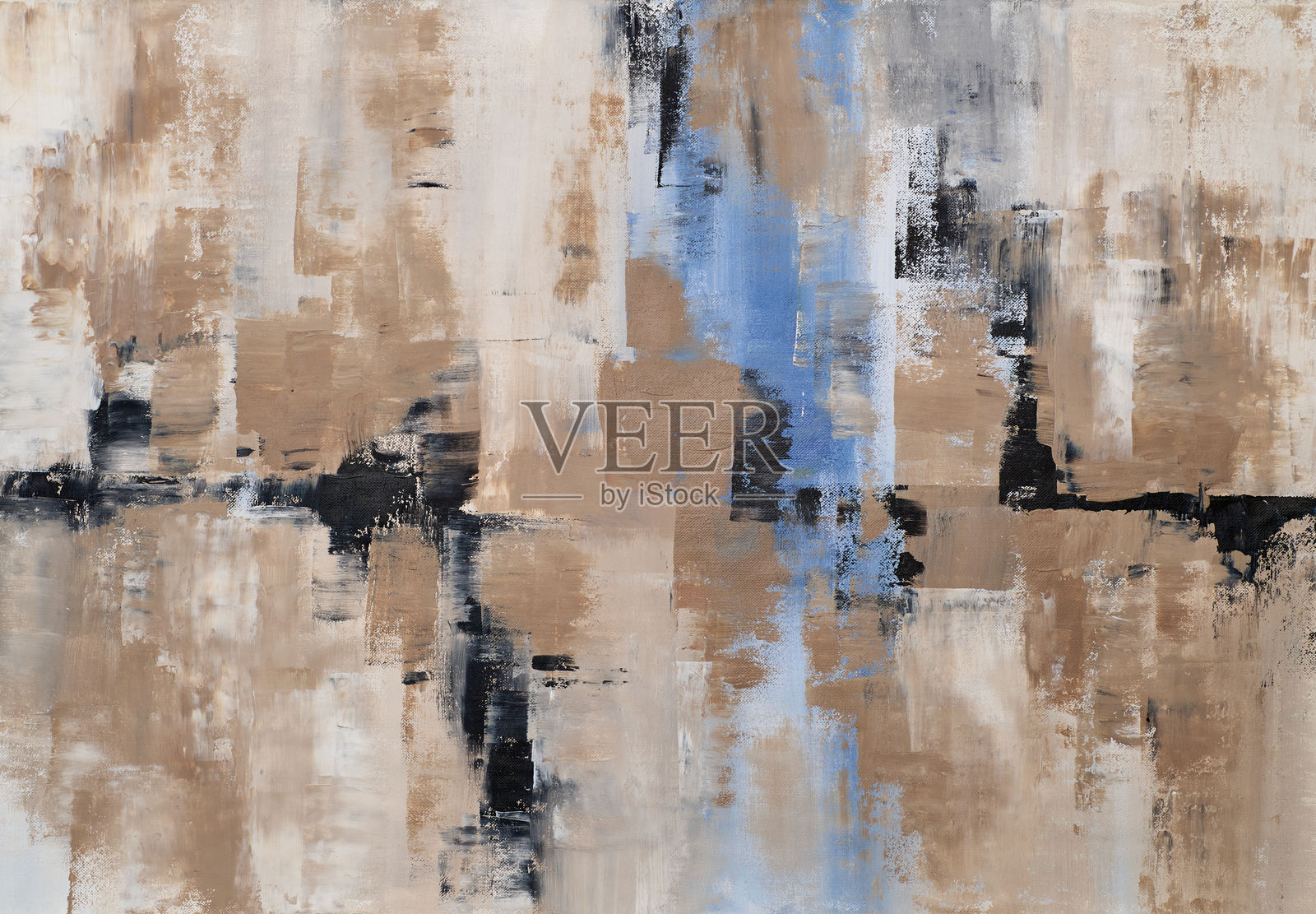 现代抽象画，具有大胆的线条和几何形状，非常适合为需要时尚和艺术焦点的空间增添现代感。插画图片素材