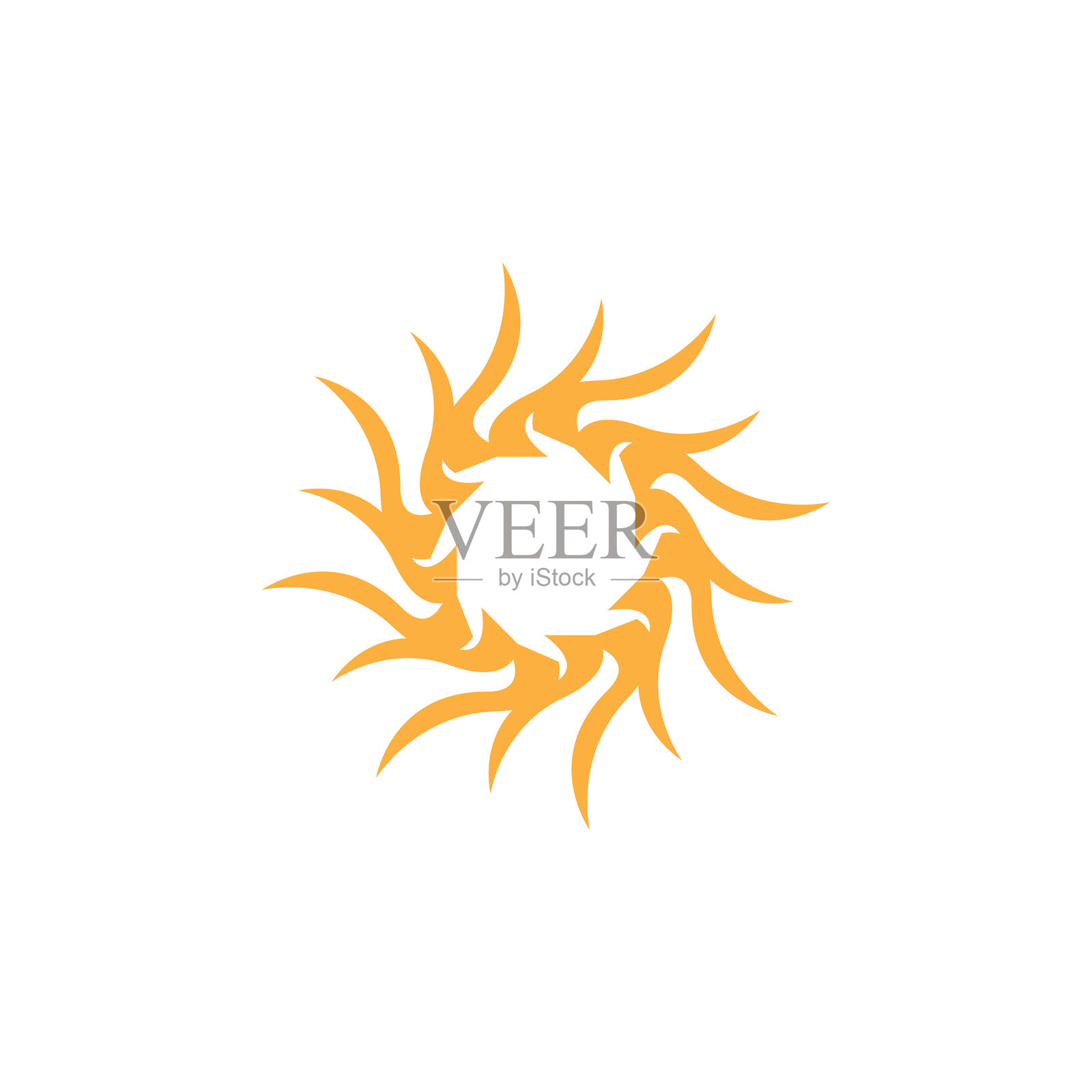 太阳图标和符号模板插图插画图片素材