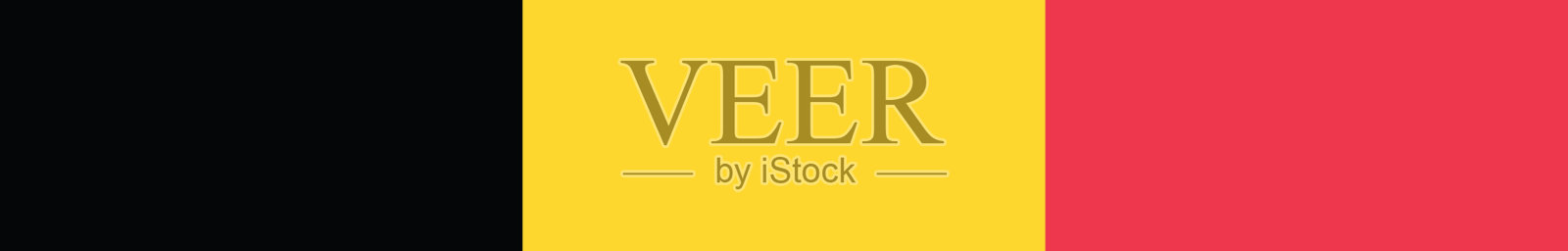 比利时国旗横幅插画图片素材