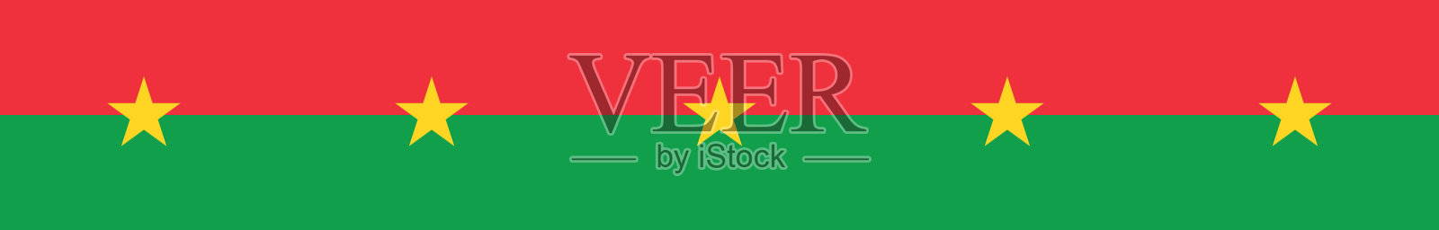 布基纳法索国旗横幅插画图片素材