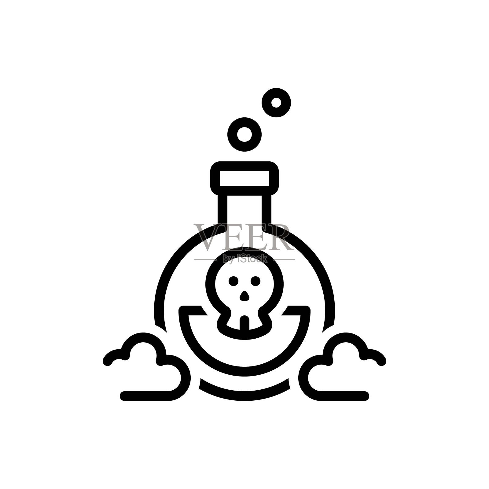 有毒的毒药插画图片素材