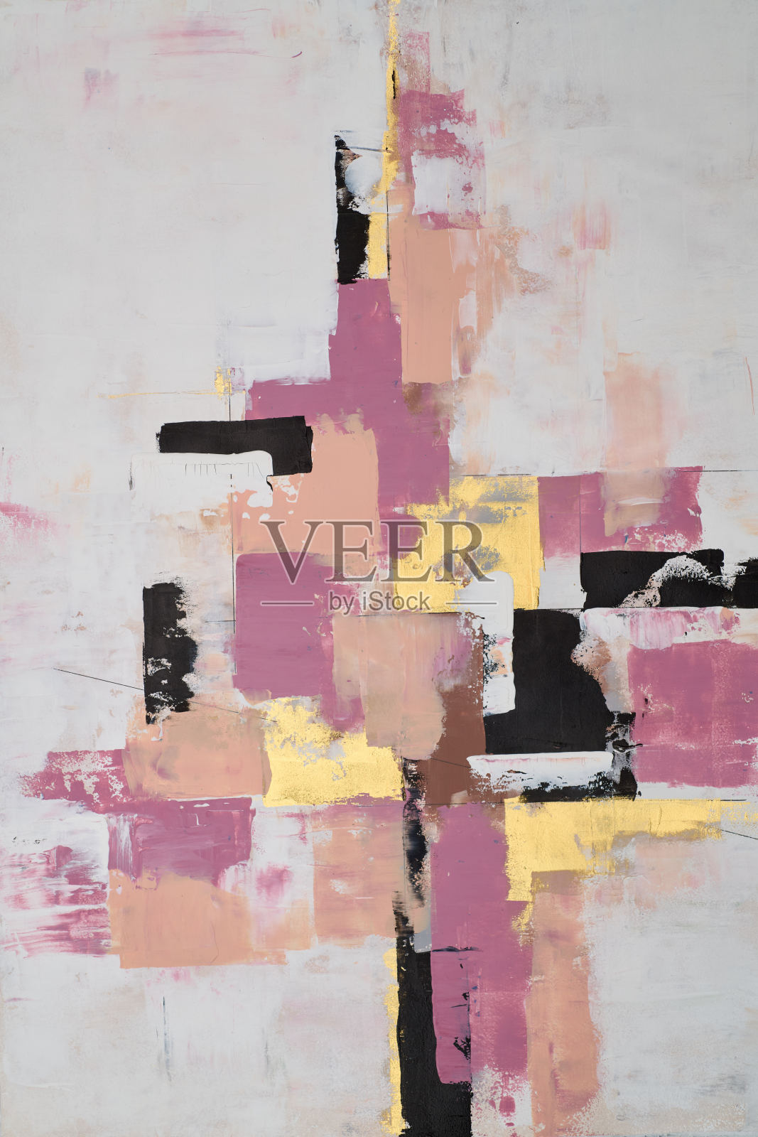 带有自然色调和纹理层次的抽象艺术作品。非常适合现代室内、墙面装饰或海报。简约而多功能的设计，能与任何空间相得益彰。插画图片素材