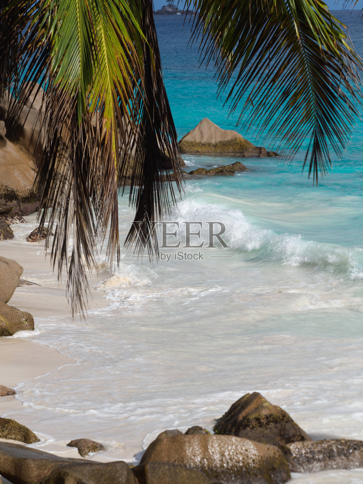 塞舌尔美丽岛屿的壮观景色照片摄影图片