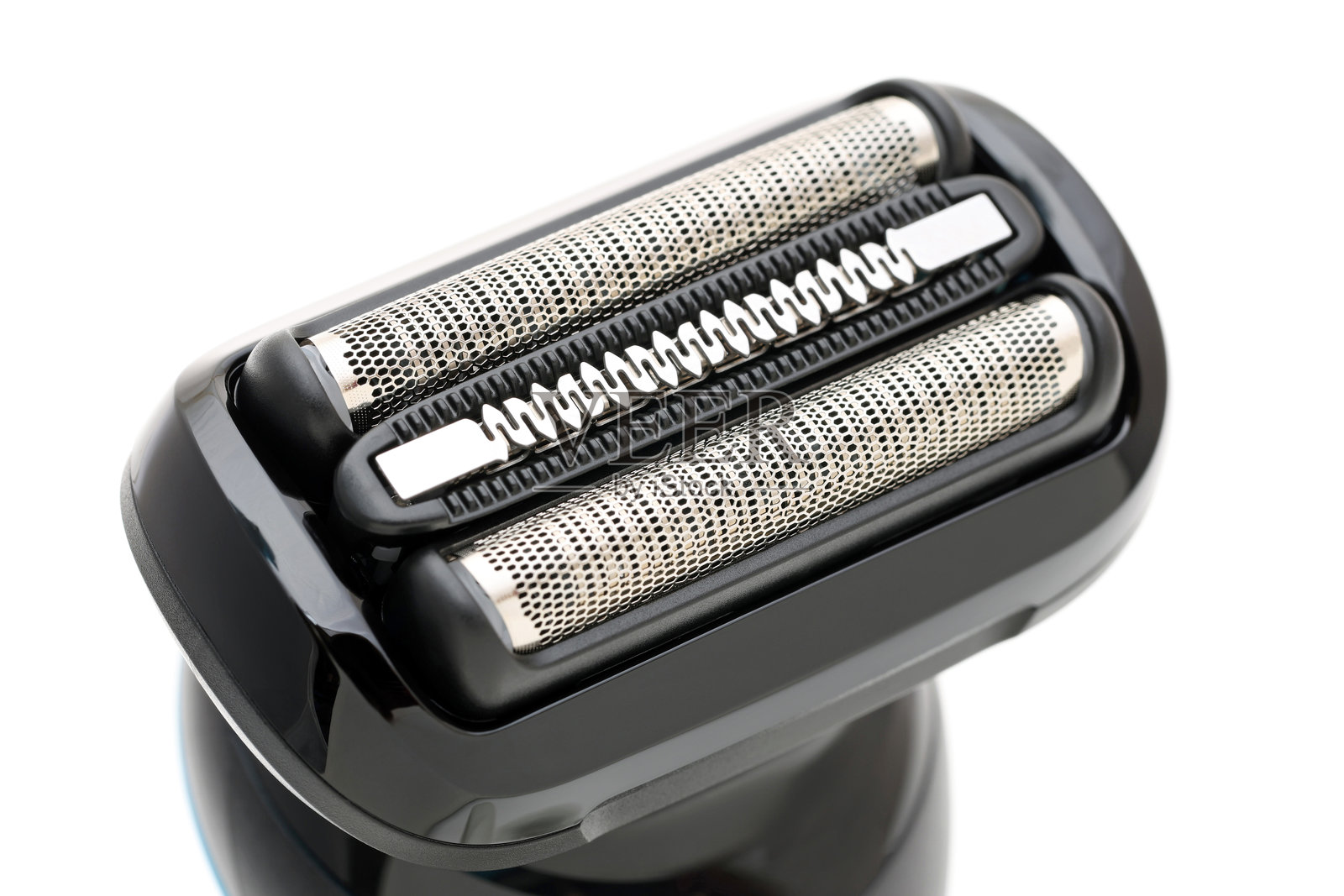 白色背景上的电动剃须刀照片摄影图片