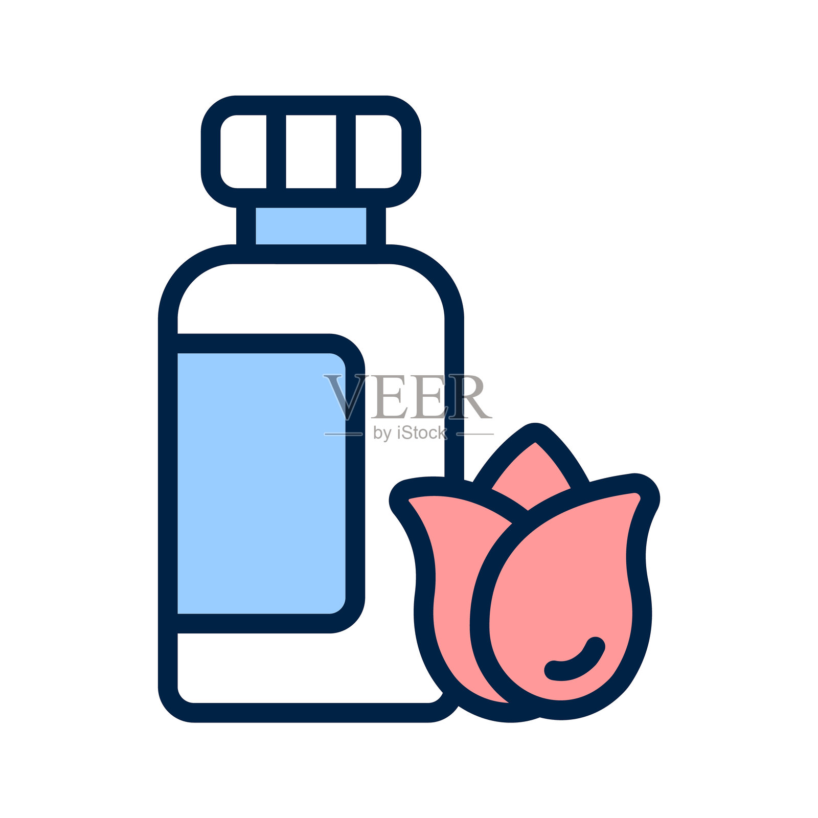 玫瑰油插画图片素材