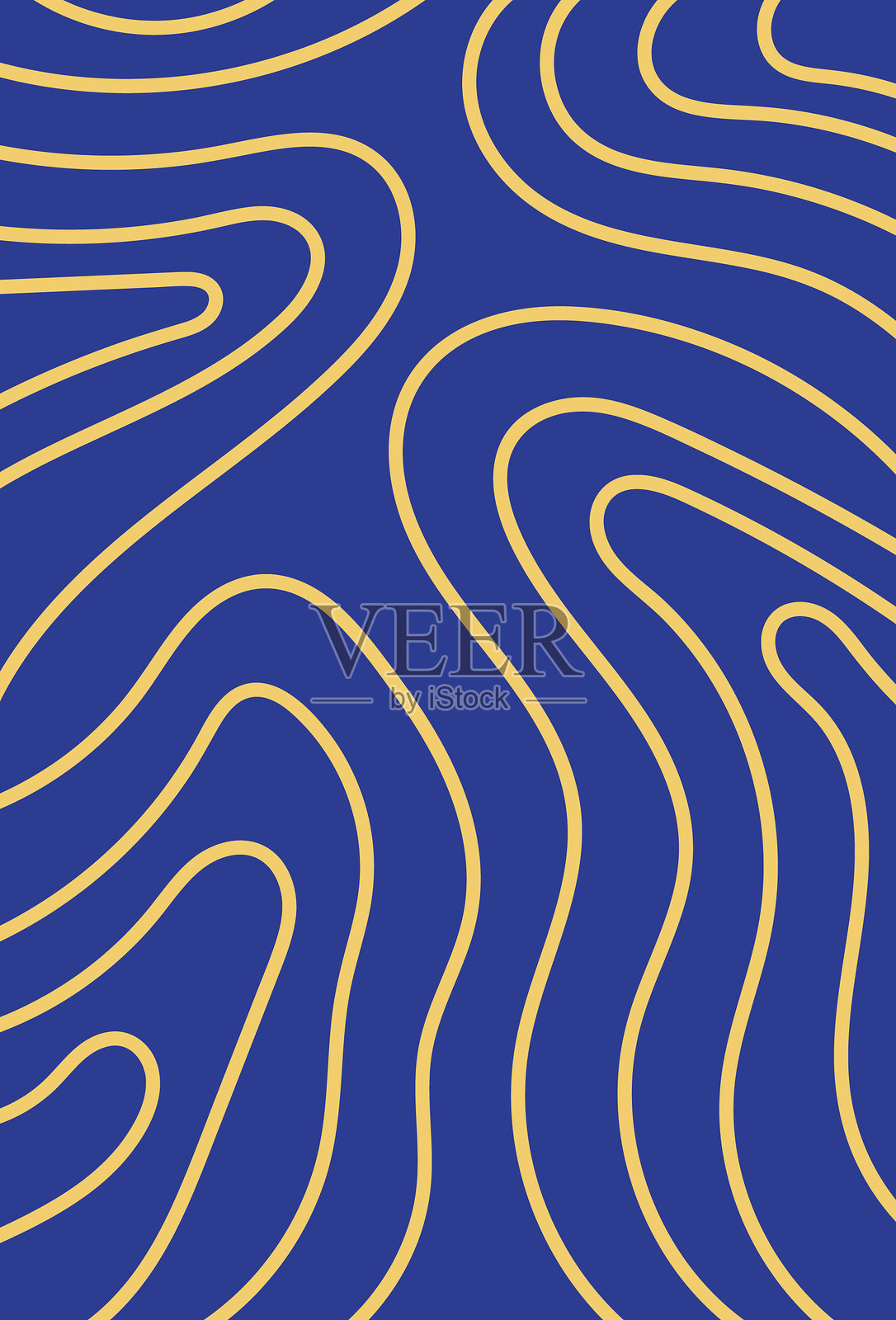 抽象线条艺术无缝背景矢量插图插画图片素材