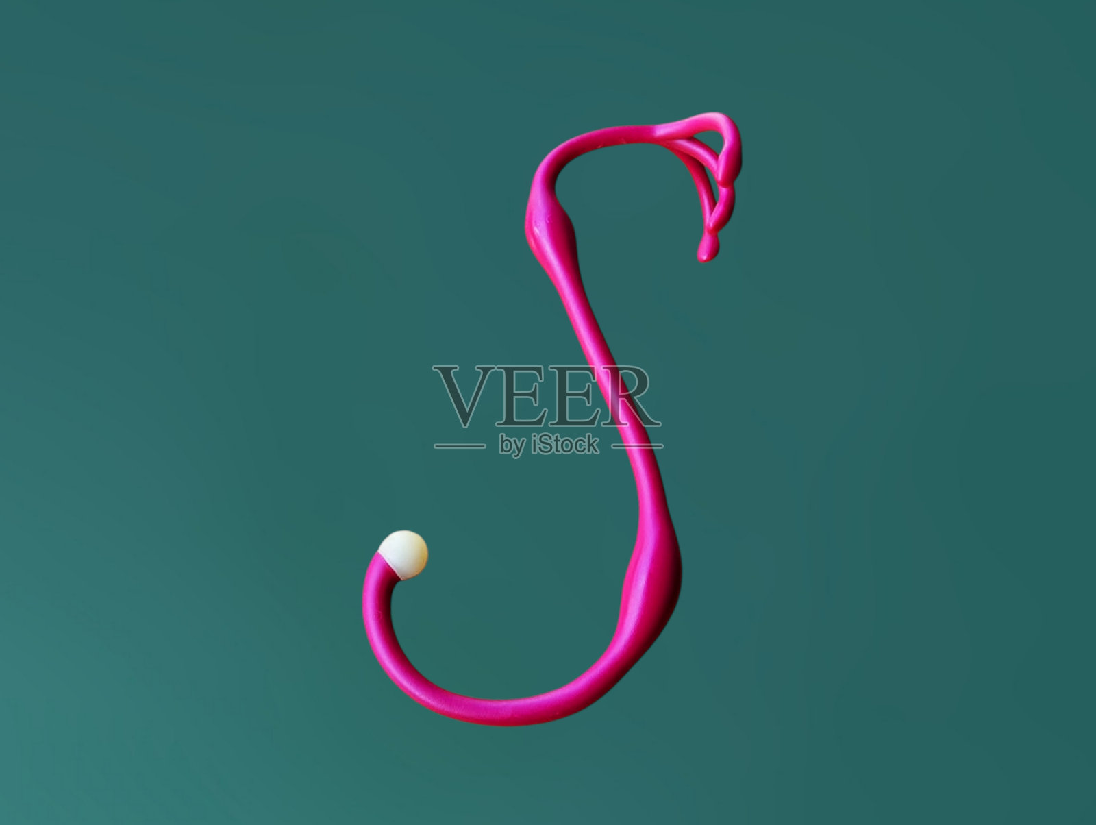 粉色手柄可用于悬挂各种物品。照片摄影图片