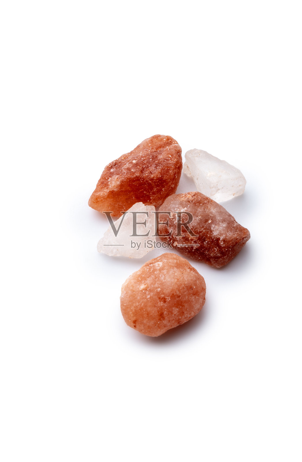 喜马拉雅粉盐特写。照片摄影图片