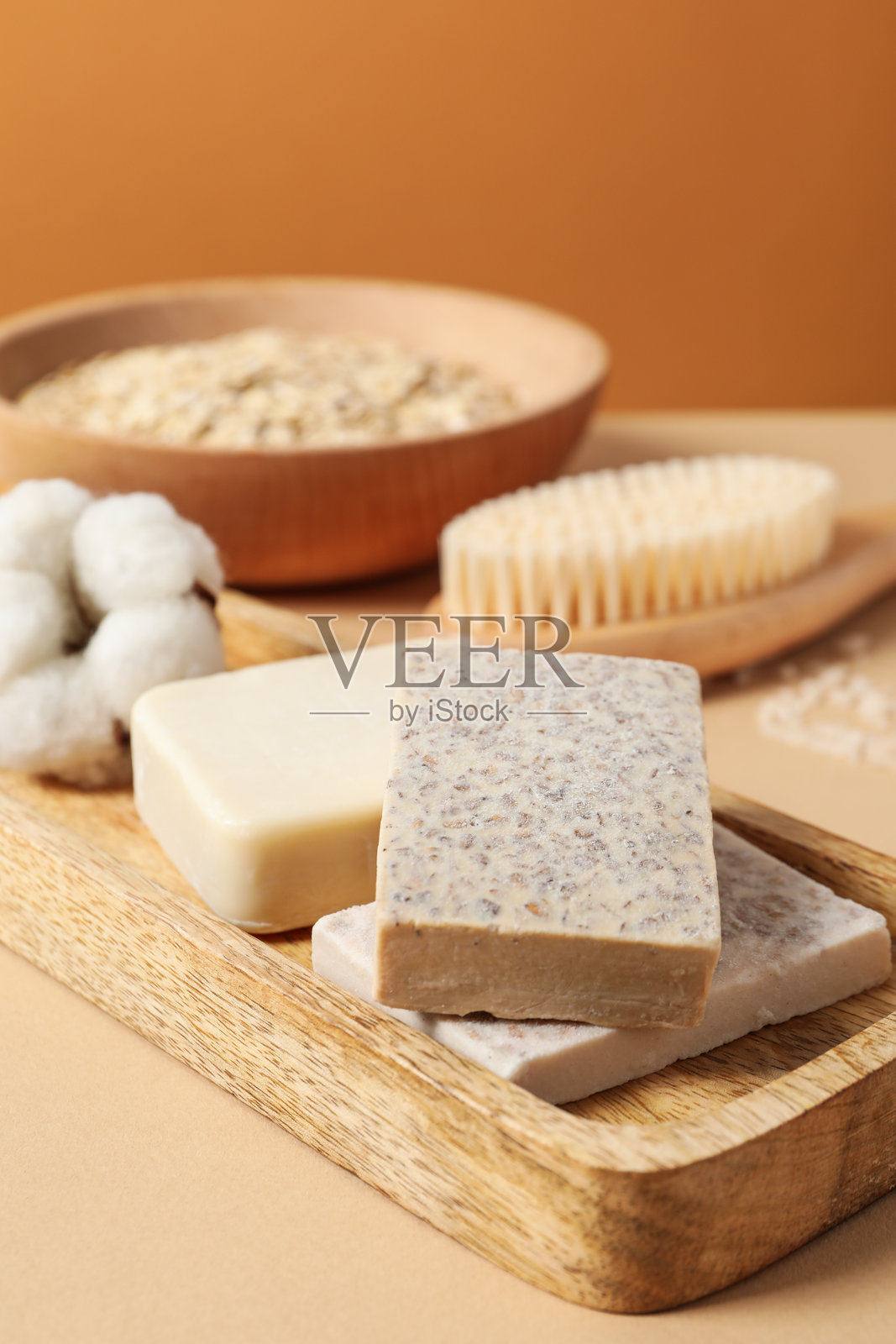 沐浴和护肤配件的概念 - 香皂照片摄影图片