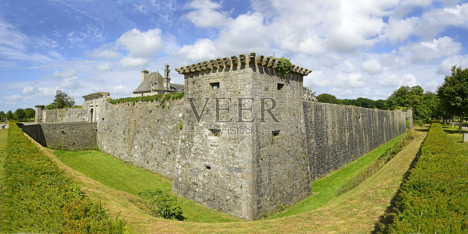 法国布列塔尼的凯尔热城堡照片摄影图片