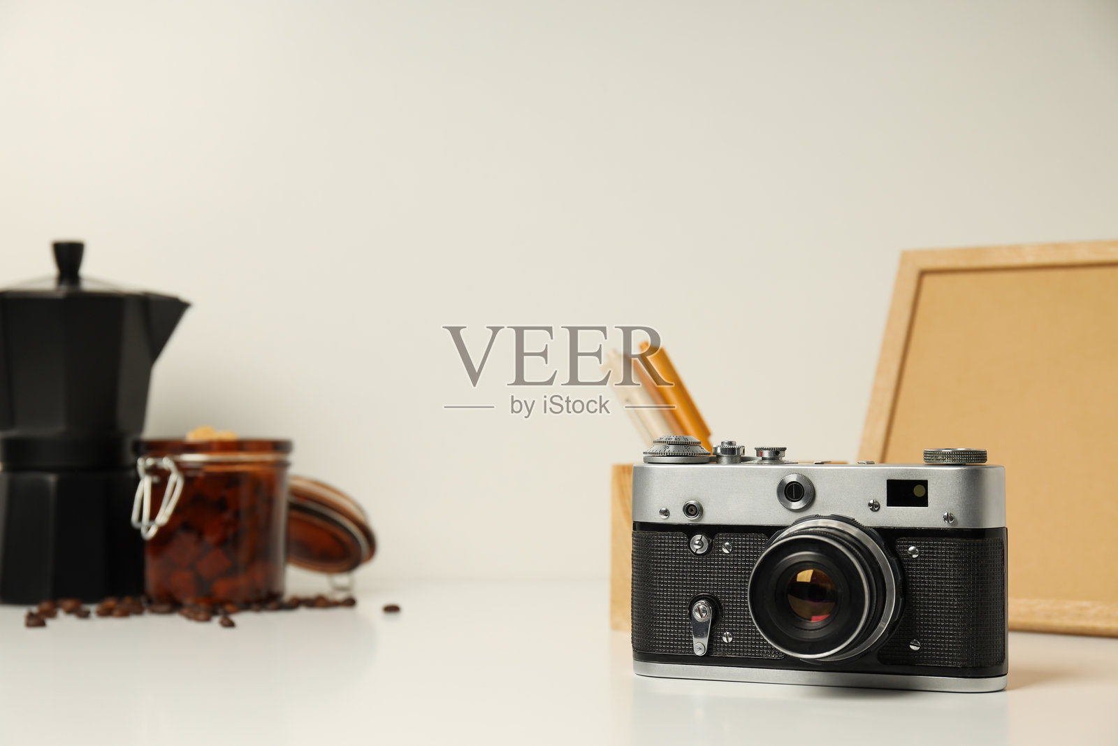 休闲概念与复古相机的摄影爱好照片摄影图片