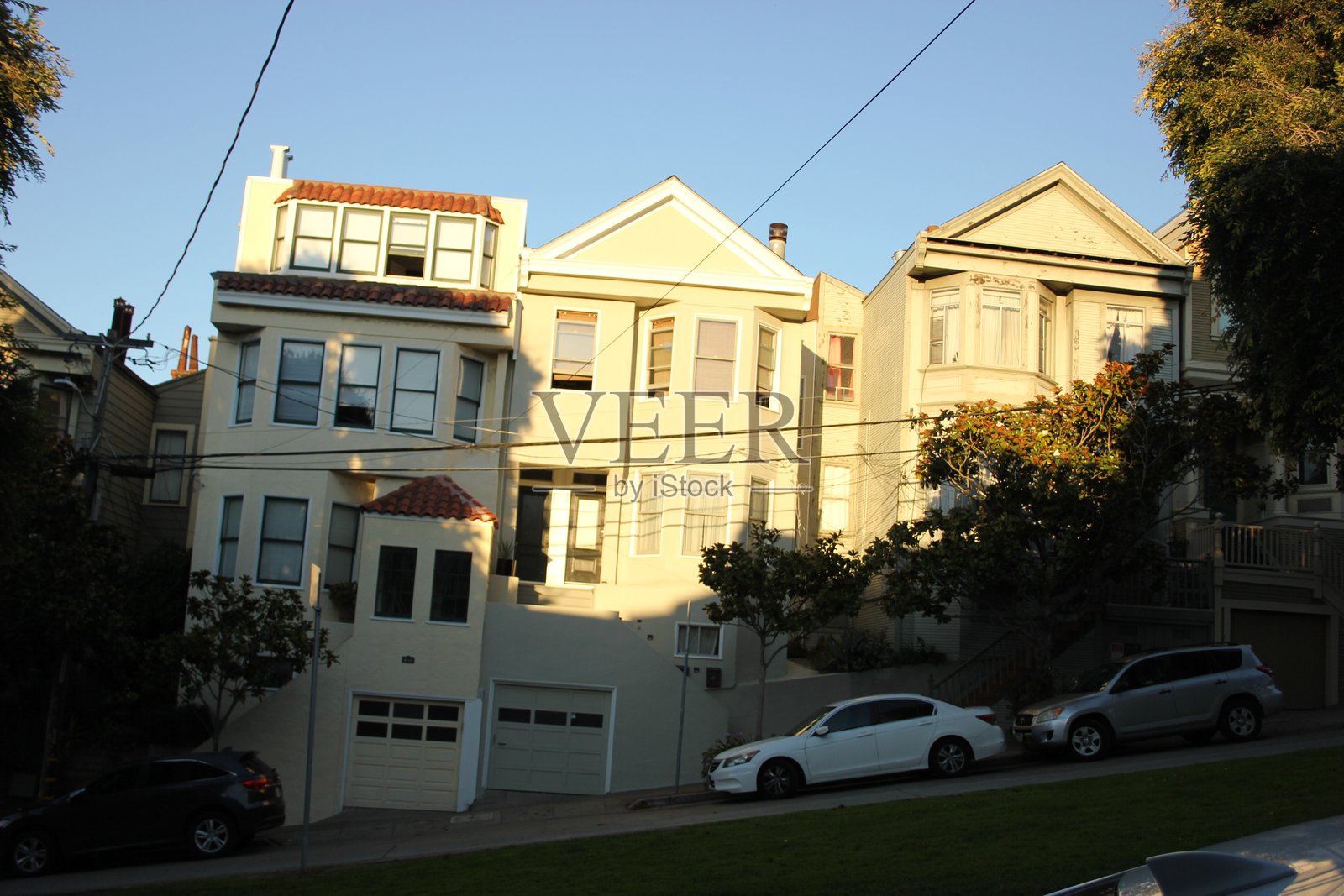 金色时光的外立面照片摄影图片