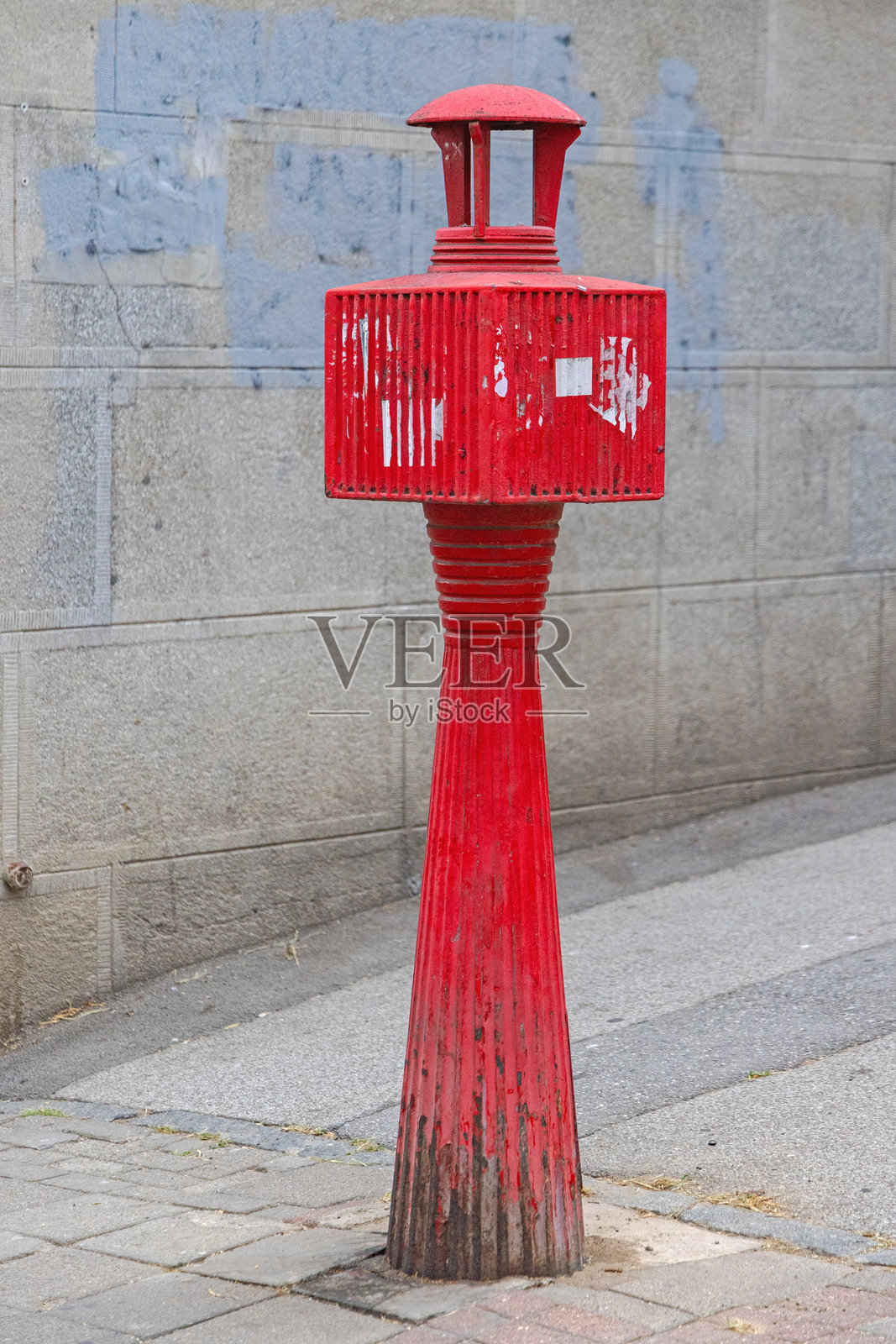 复古红色电话亭照片摄影图片