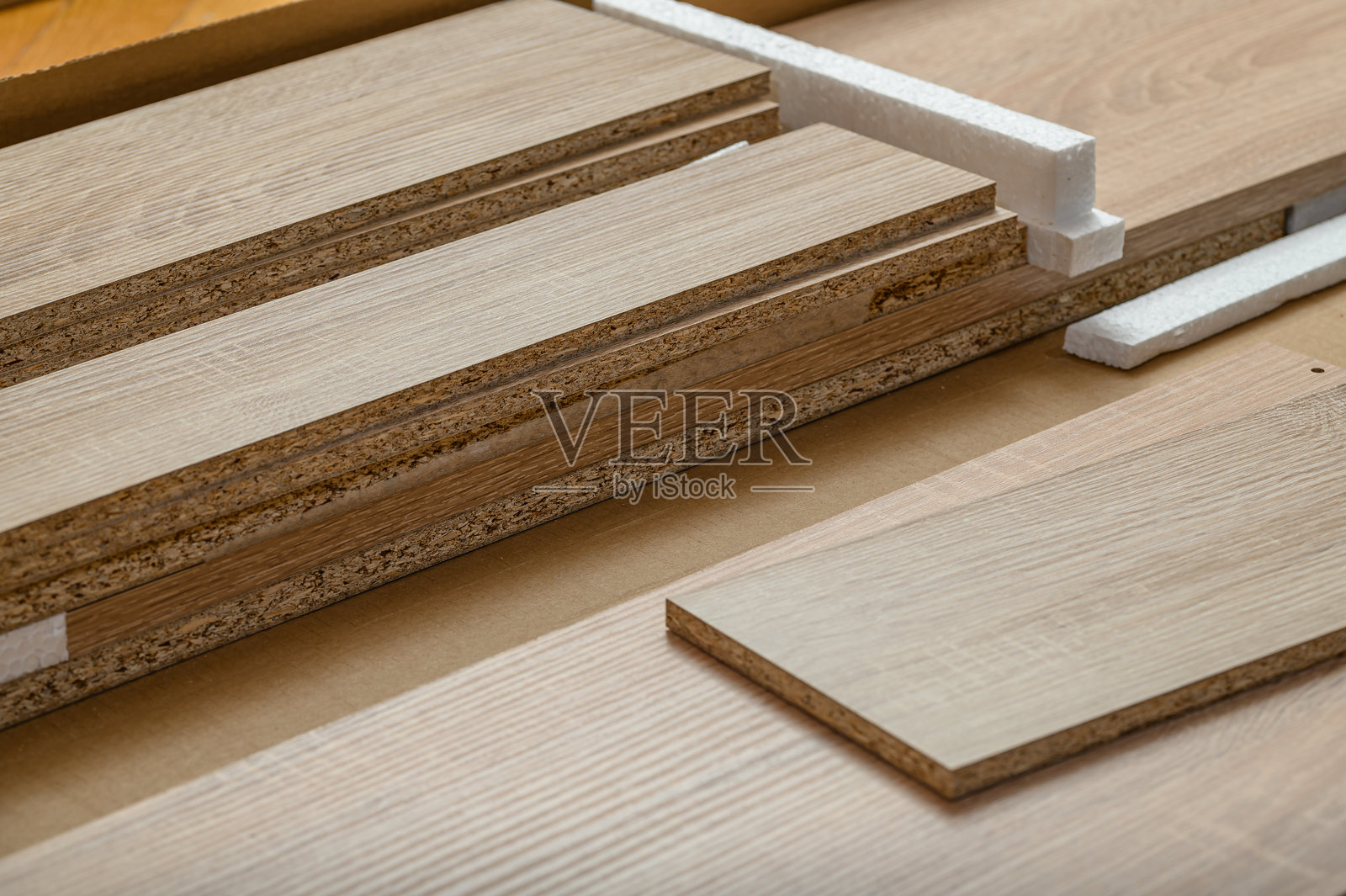 自组装家居家具的木质元素照片摄影图片