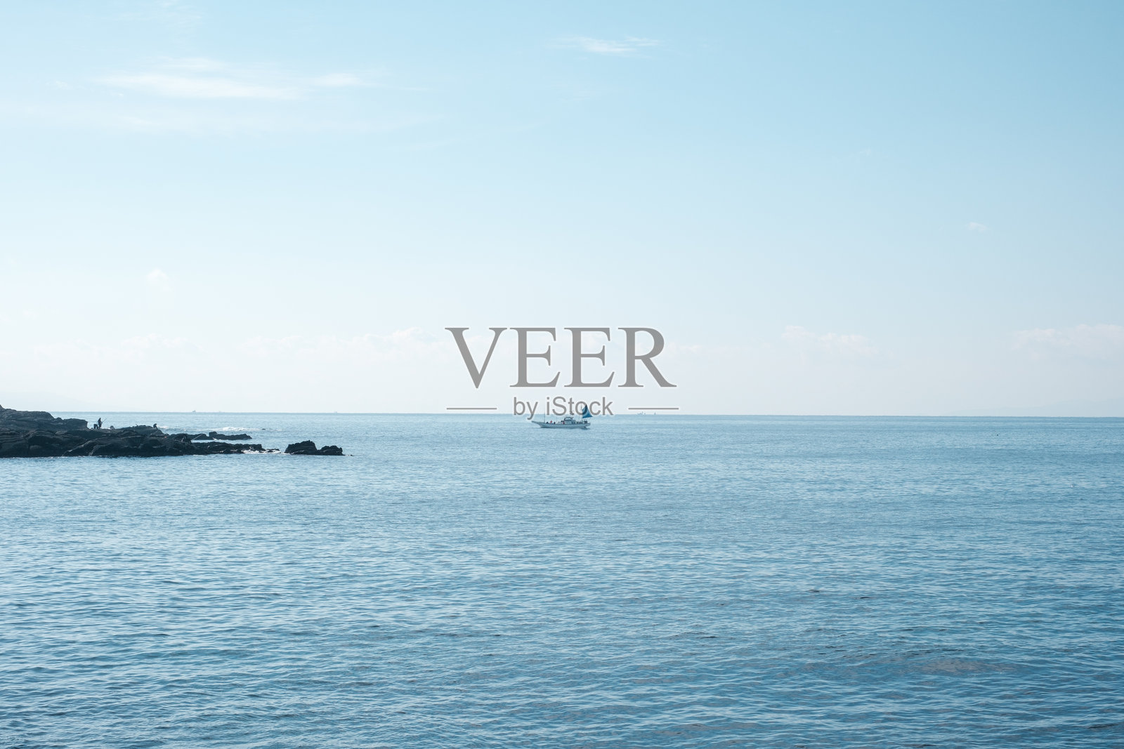 蓝色海景照片摄影图片