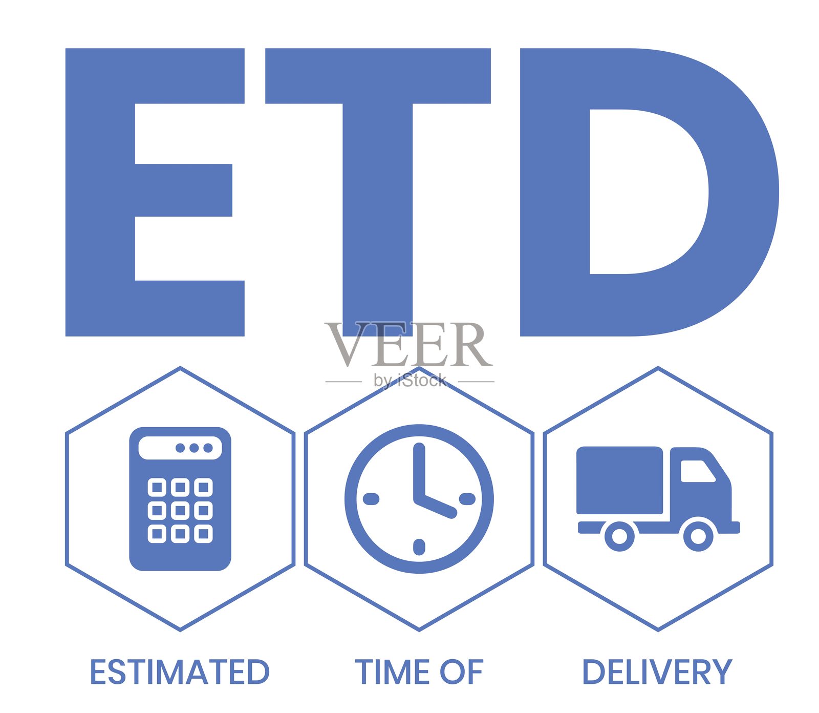 预计交货时间插画图片素材