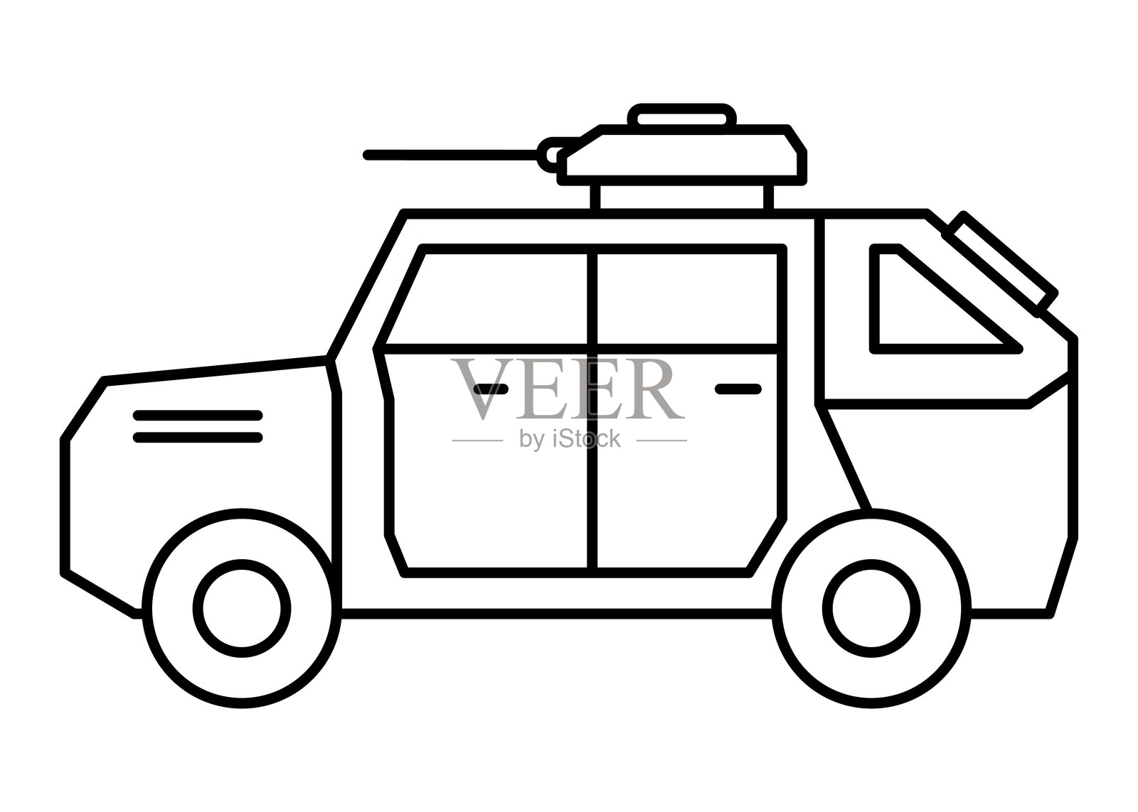 军事车辆剪贴画插画图片素材