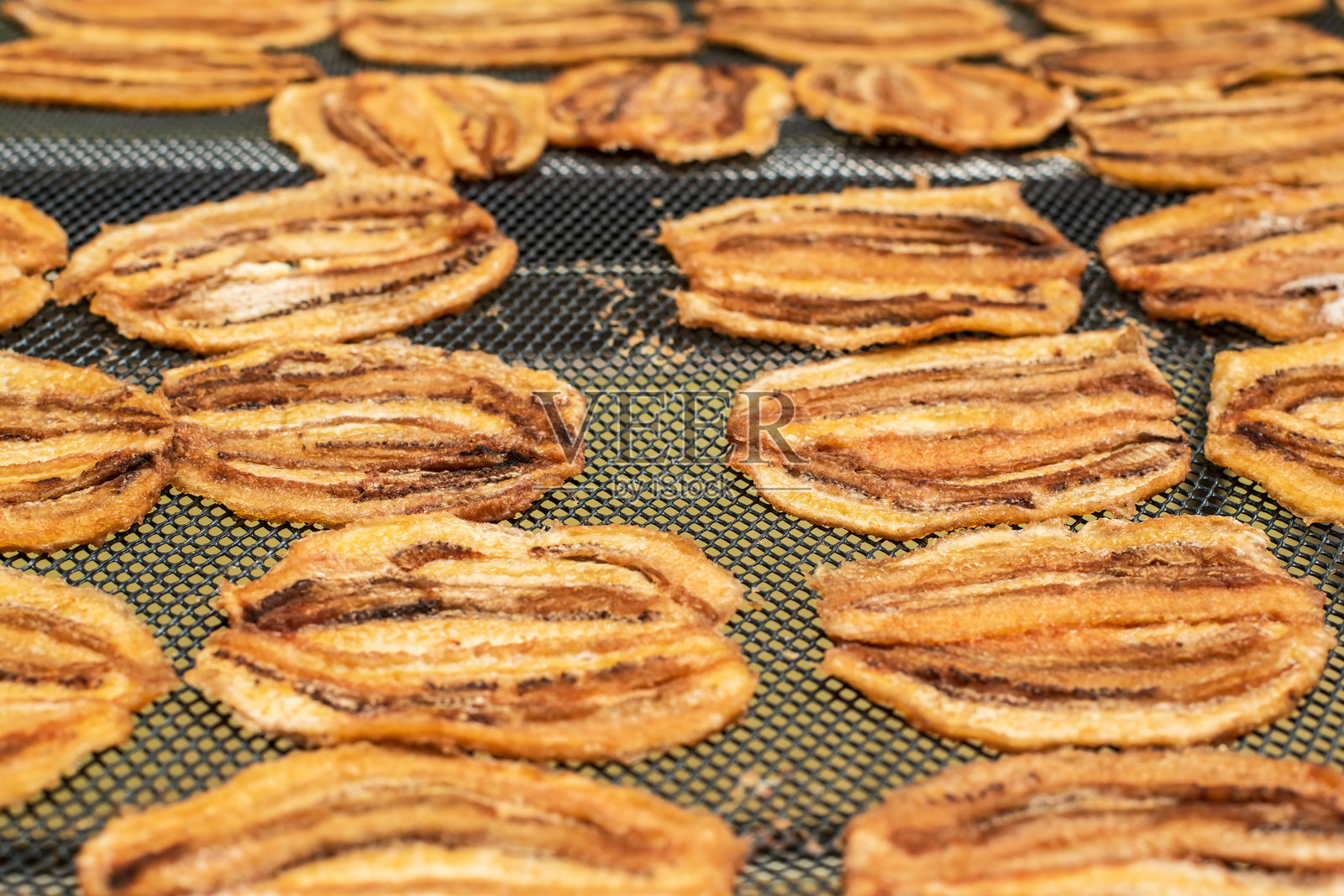 阳光晒干的香蕉，水果零食照片摄影图片