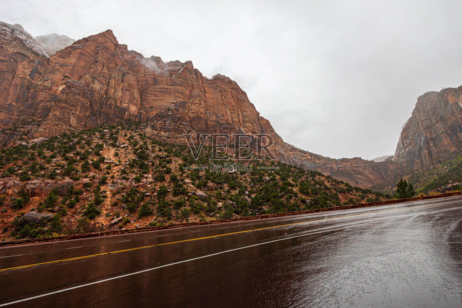 锡安峡谷风景大道照片摄影图片