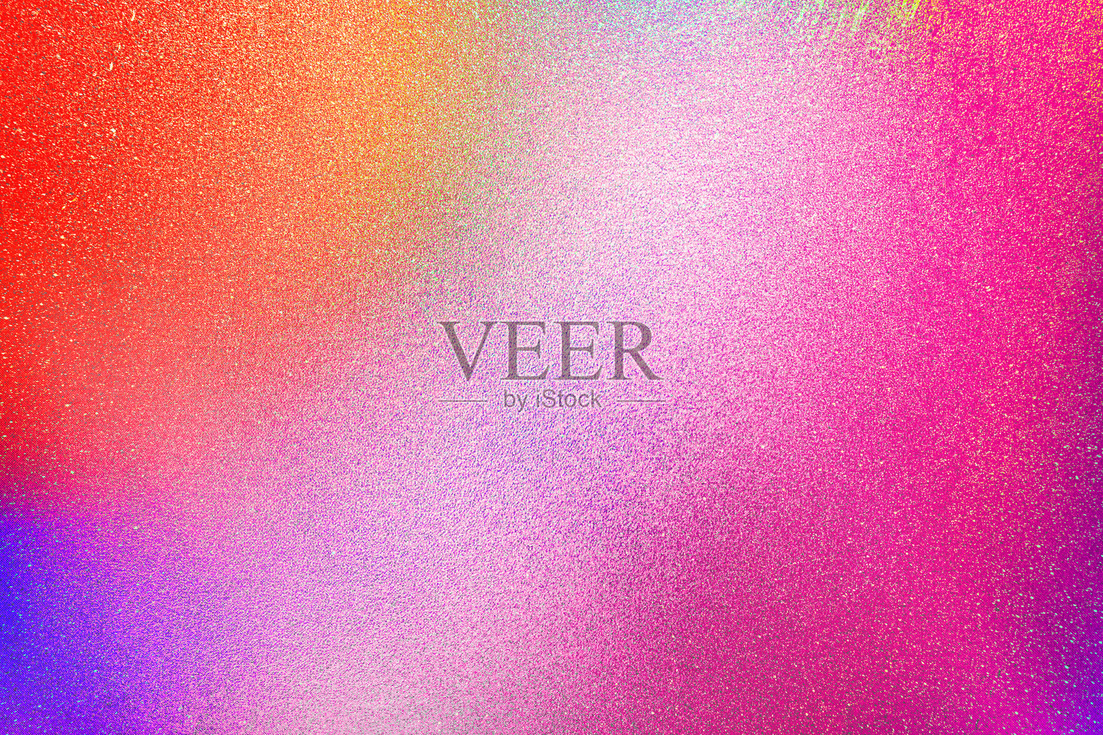 蓝紫色、橙色、红色闪亮的闪光抽象背景，带有空间感。闪烁的星星效果。像外太空、夜空、宇宙。生锈、粗糙的表面，颗粒感。照片摄影图片