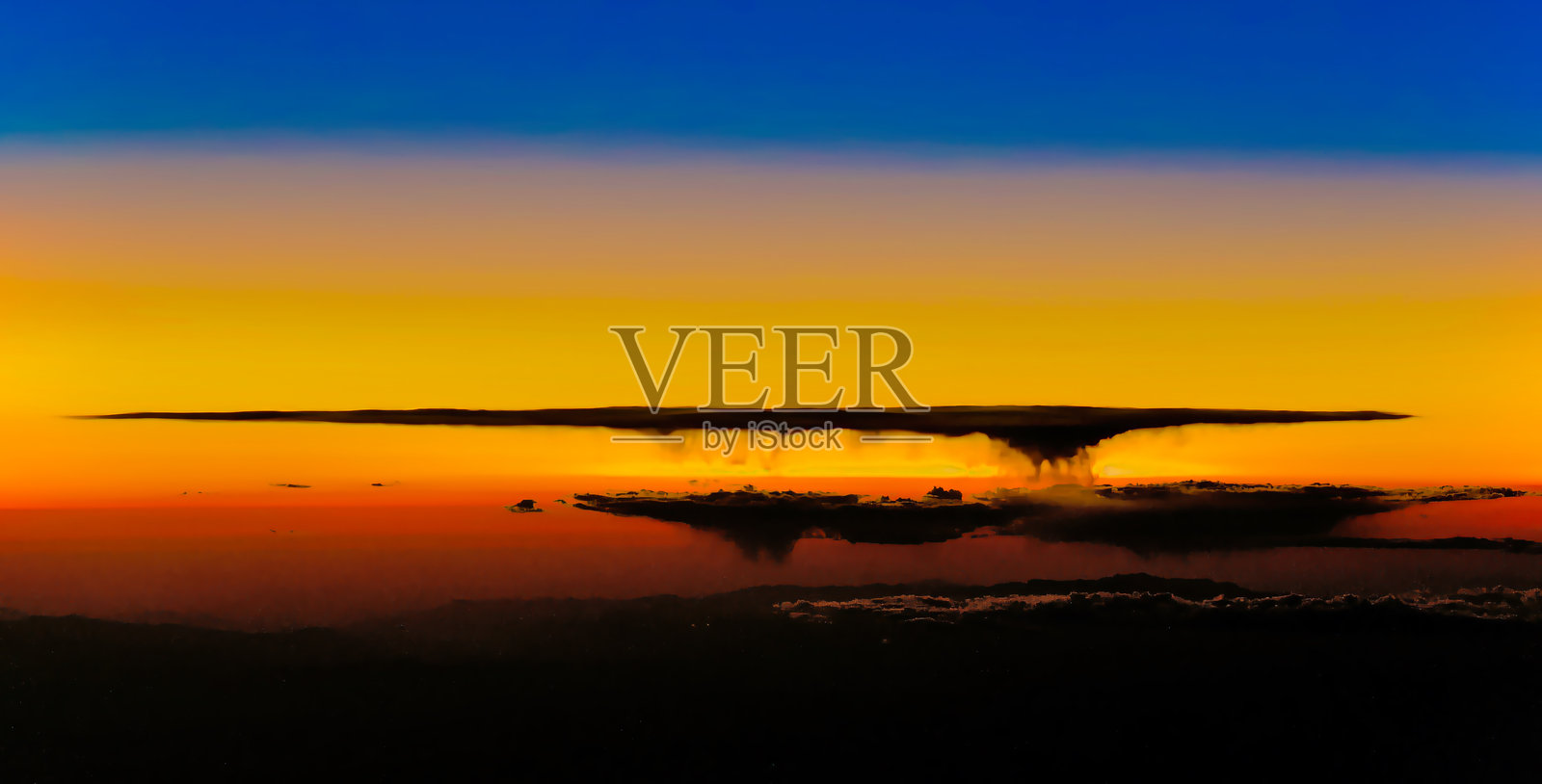 水母云照片摄影图片