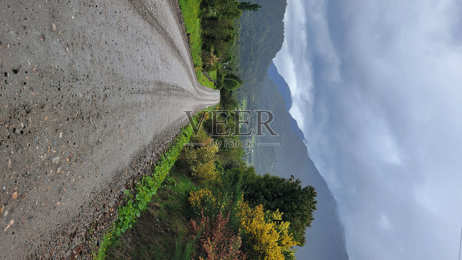 巴塔哥尼亚的土路照片摄影图片