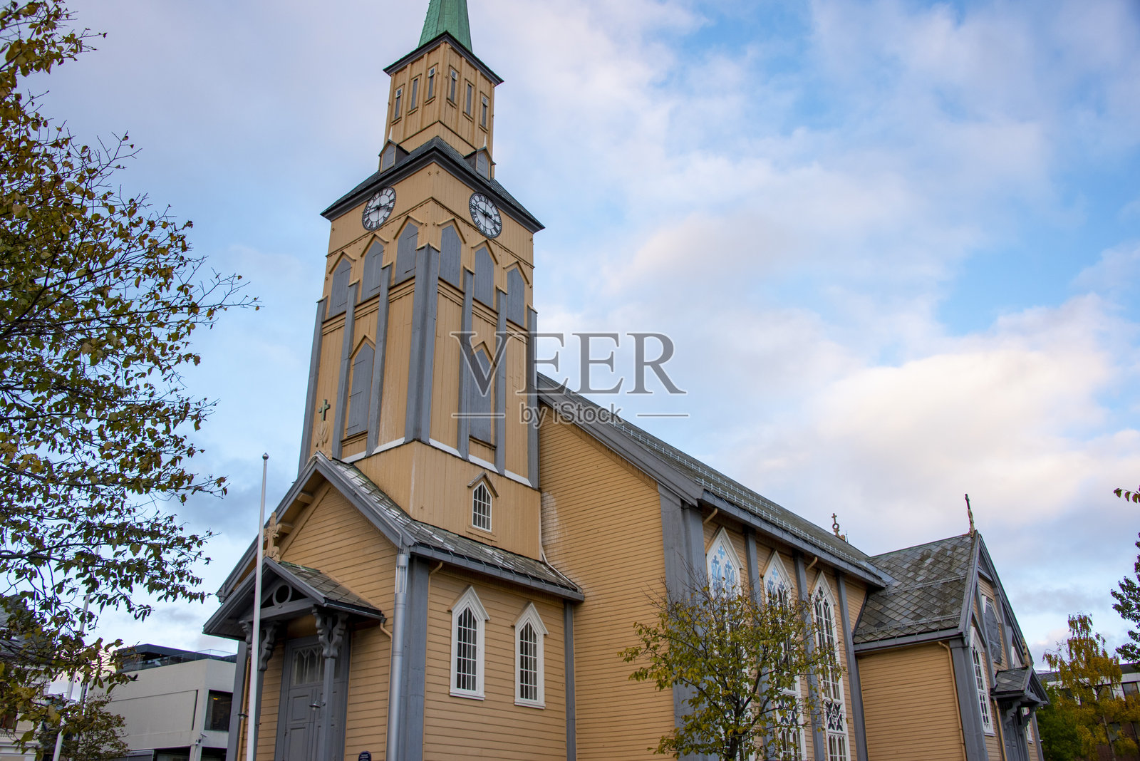 特罗姆瑟大教堂照片摄影图片