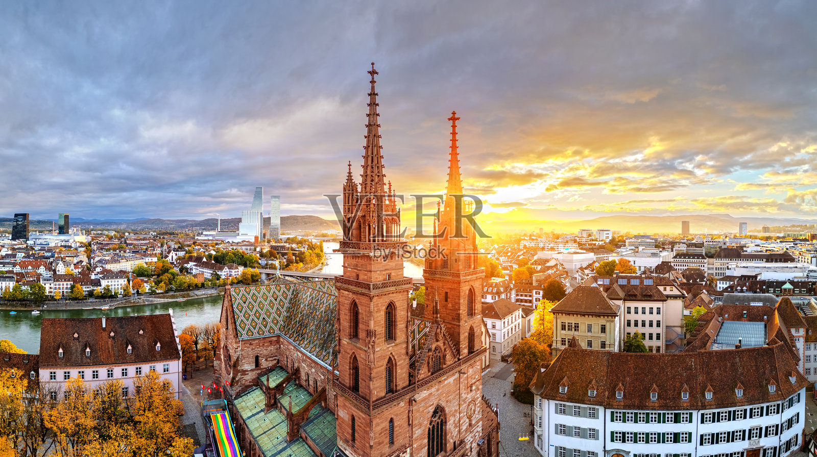 瑞士巴塞尔的清晨照片摄影图片