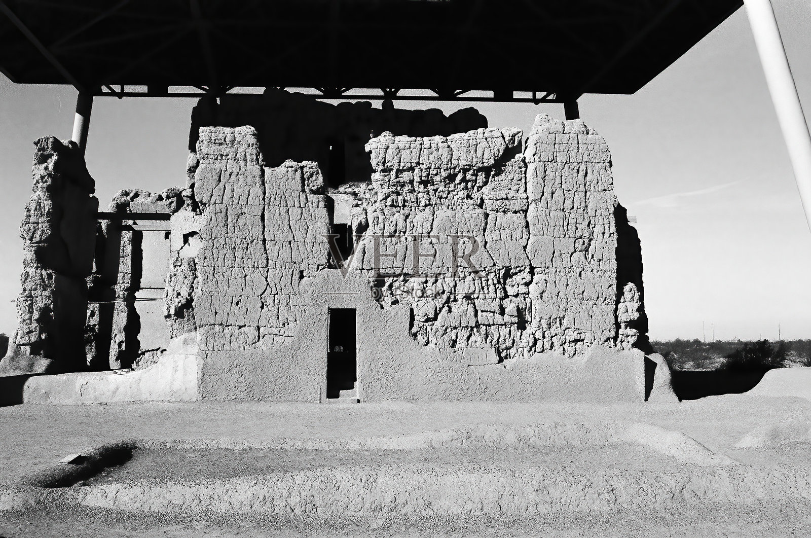 卡萨格兰德国家纪念碑单色图像照片摄影图片