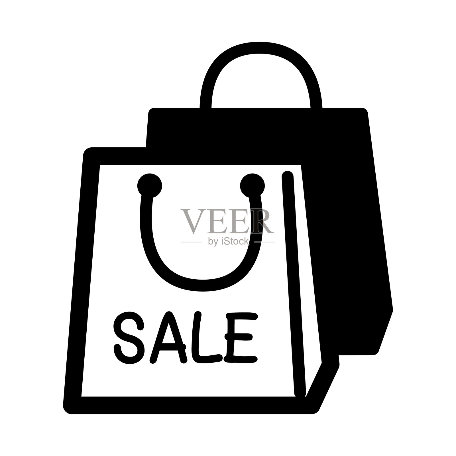 购物袋图标插画图片素材