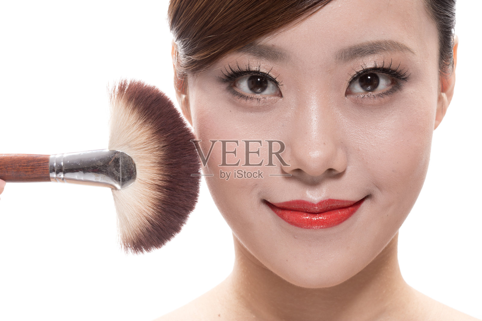 美女脸部保养化妆照片摄影图片