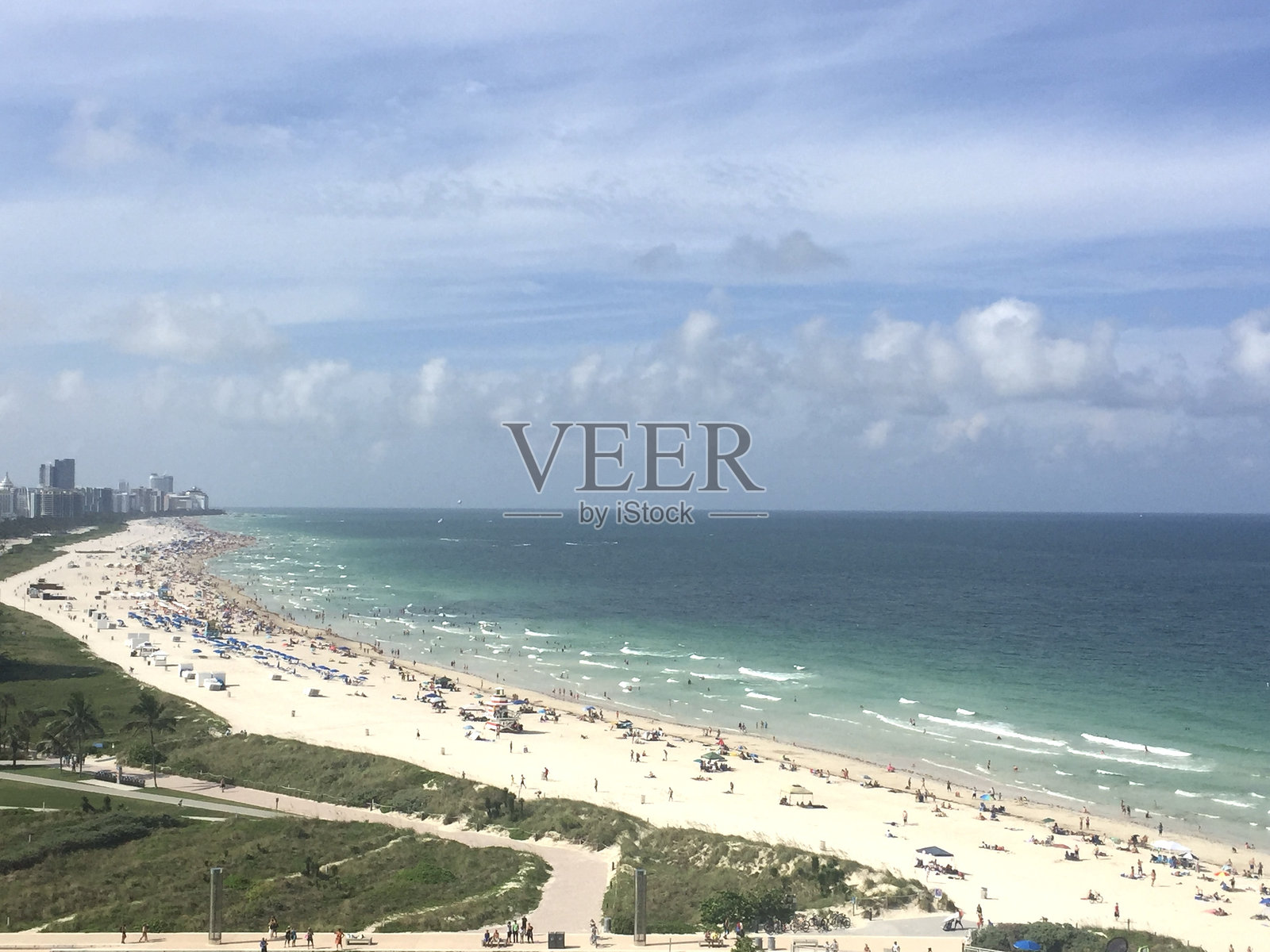 迈阿密海滩，南角公园照片摄影图片