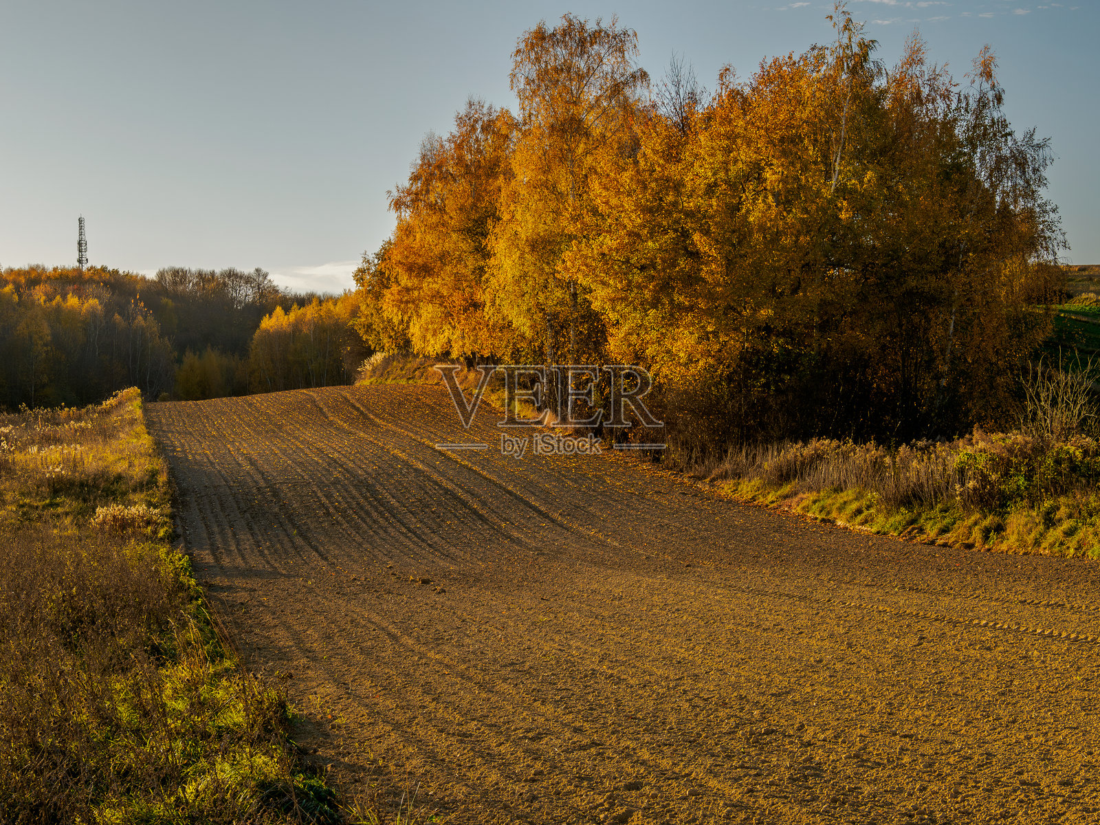 秋季的如画乡村风景照片摄影图片