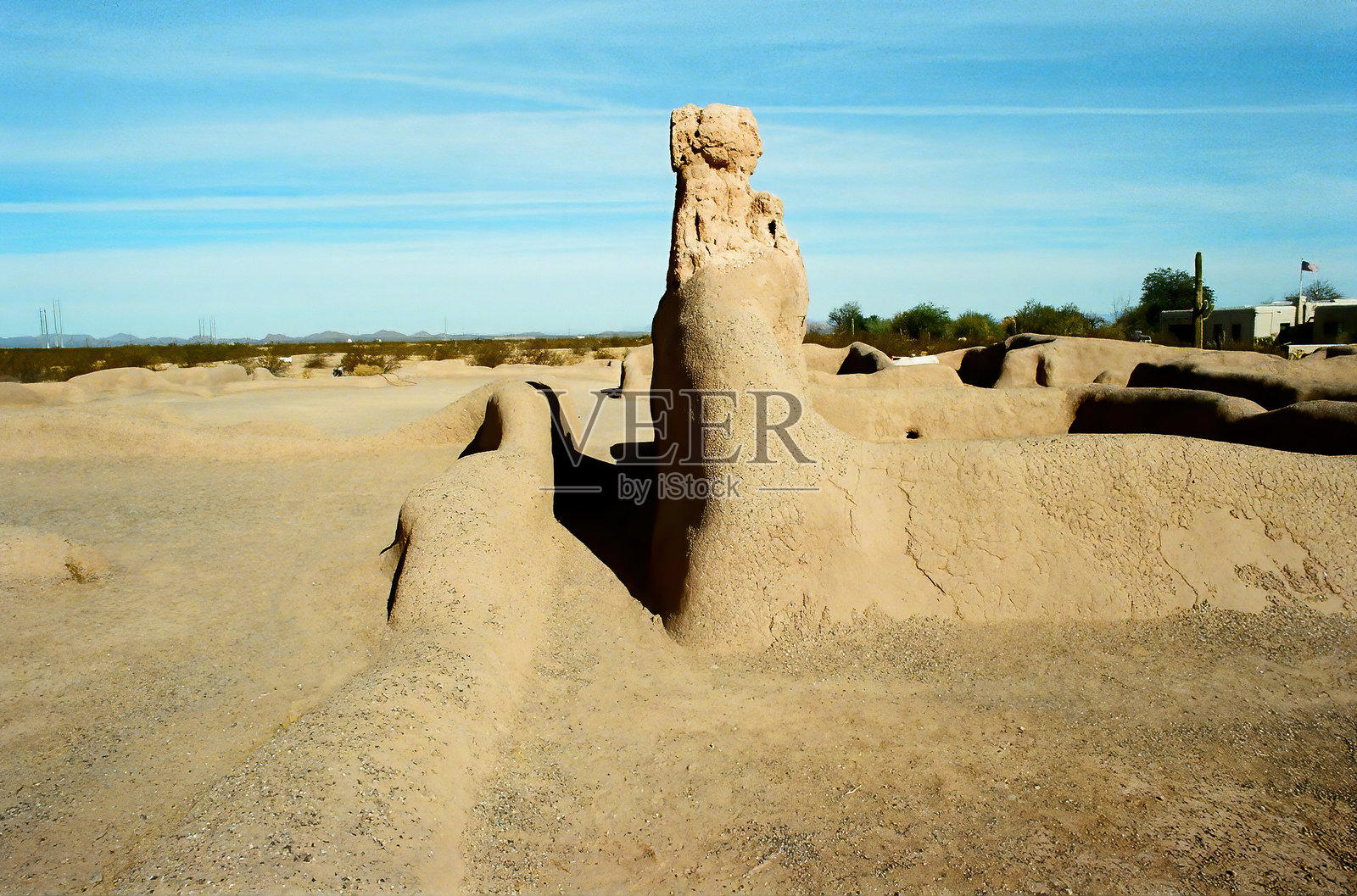 古代卡萨格兰德遗址国家纪念碑的影像照片摄影图片