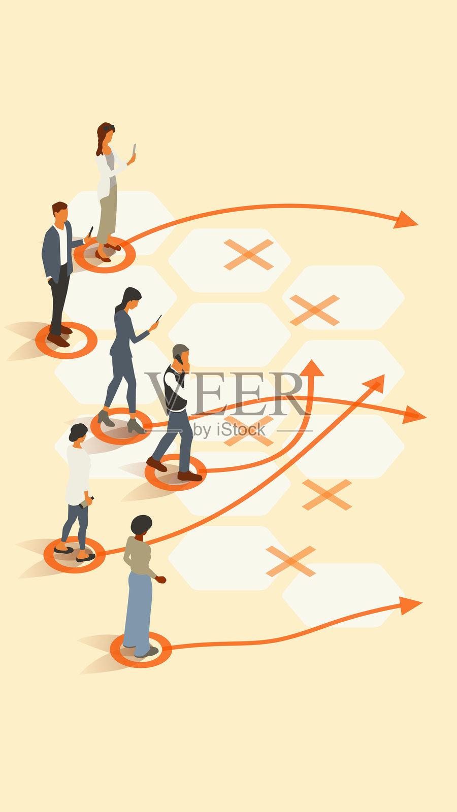 商业手册插画图片素材