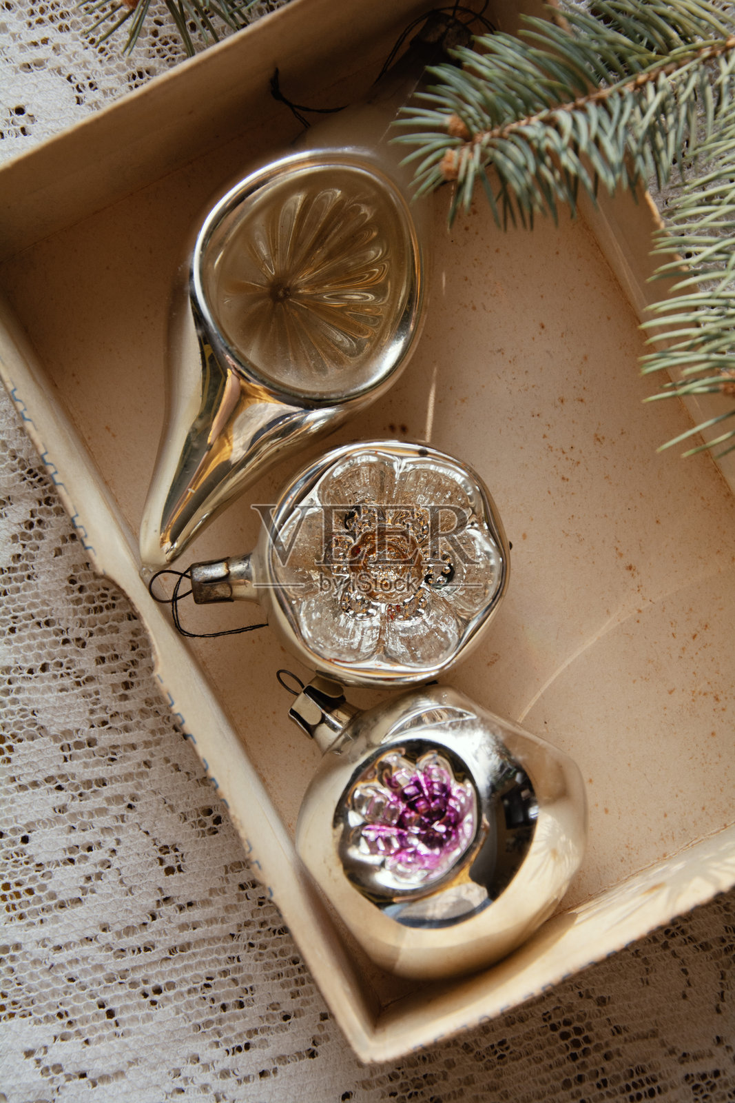 复古圣诞玩具照片摄影图片