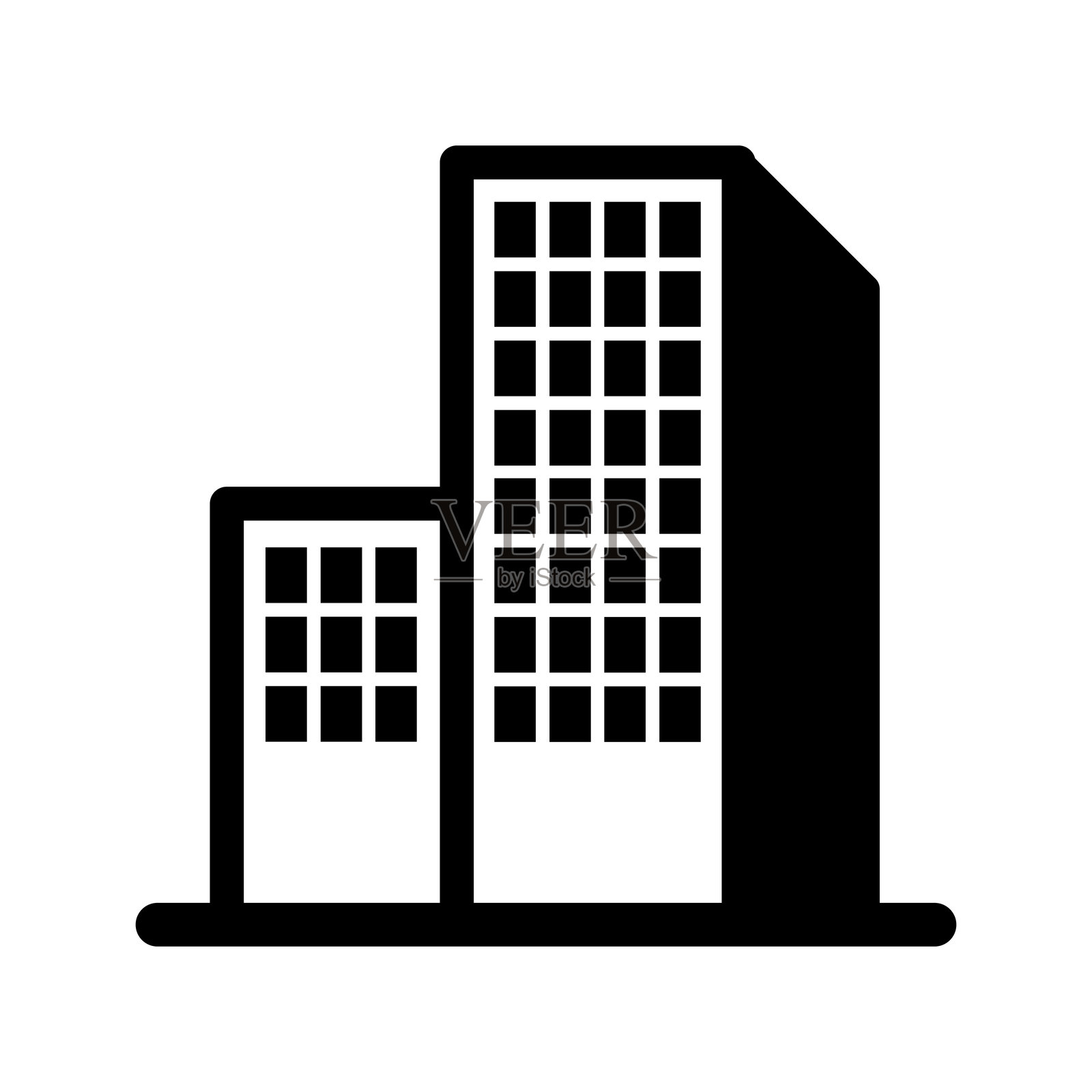 建筑图标插画图片素材