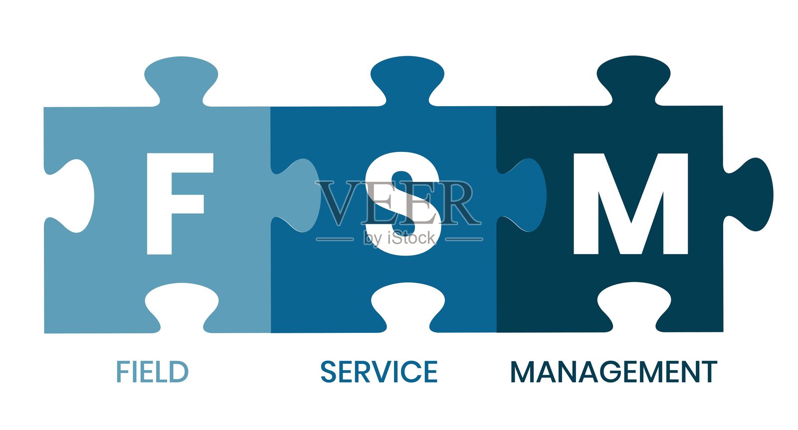 现场服务管理 (FSM)插画图片素材