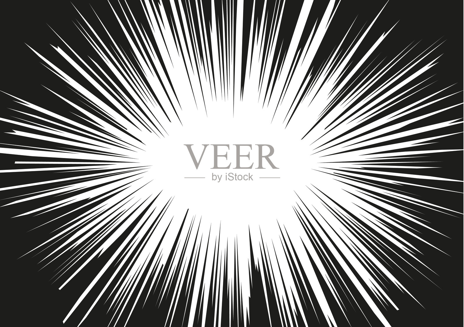 漫画书的径向速度线，动漫速度框架，缩放和运动效果，爆炸效果矢量背景插画图片素材