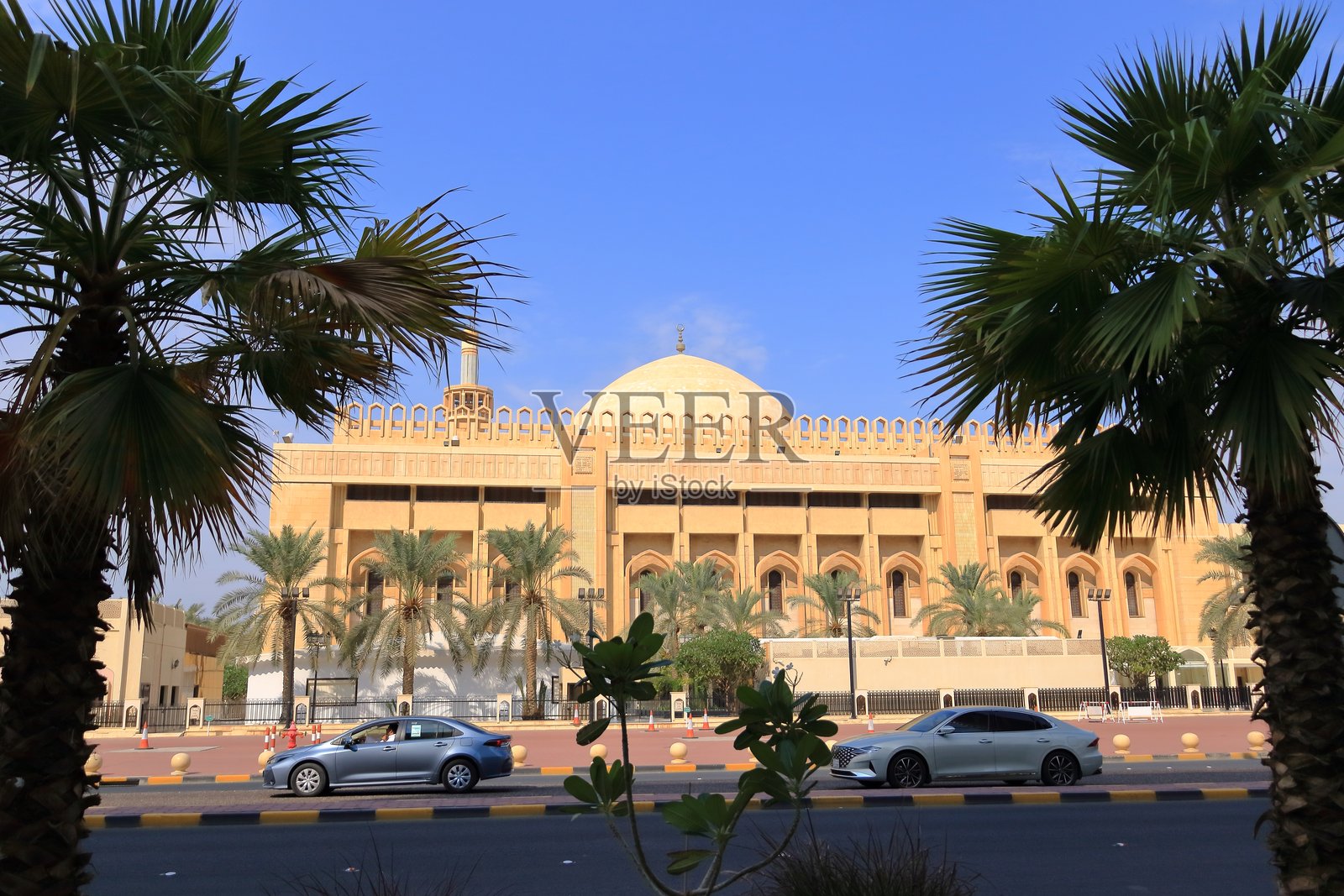 科威特的大清真寺建筑照片摄影图片