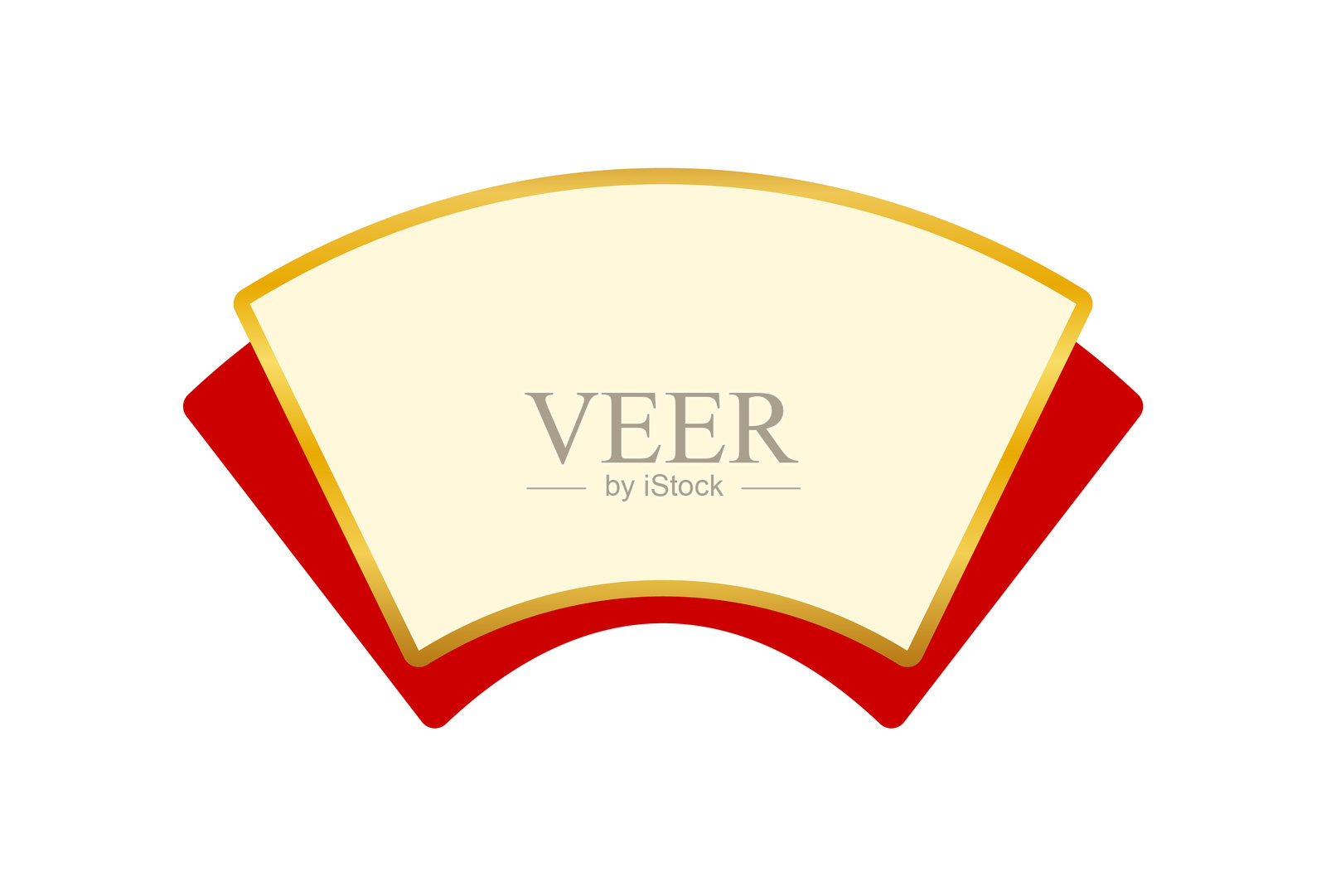 这是一个日本风格的扇形装饰框。插画图片素材