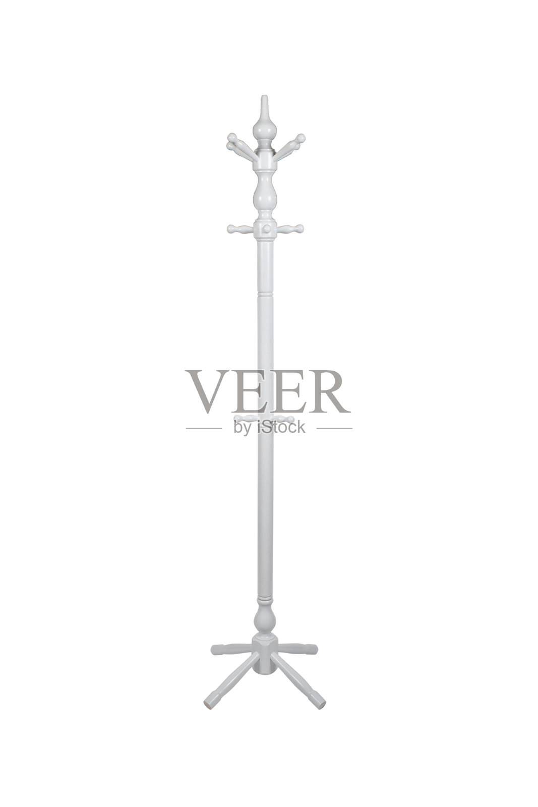 复古风格的传统木质衣帽架，带有多个挂钩，手工制作的立式衣物挂架，适用于家庭、办公室和入口处，棕色经典家具照片摄影图片