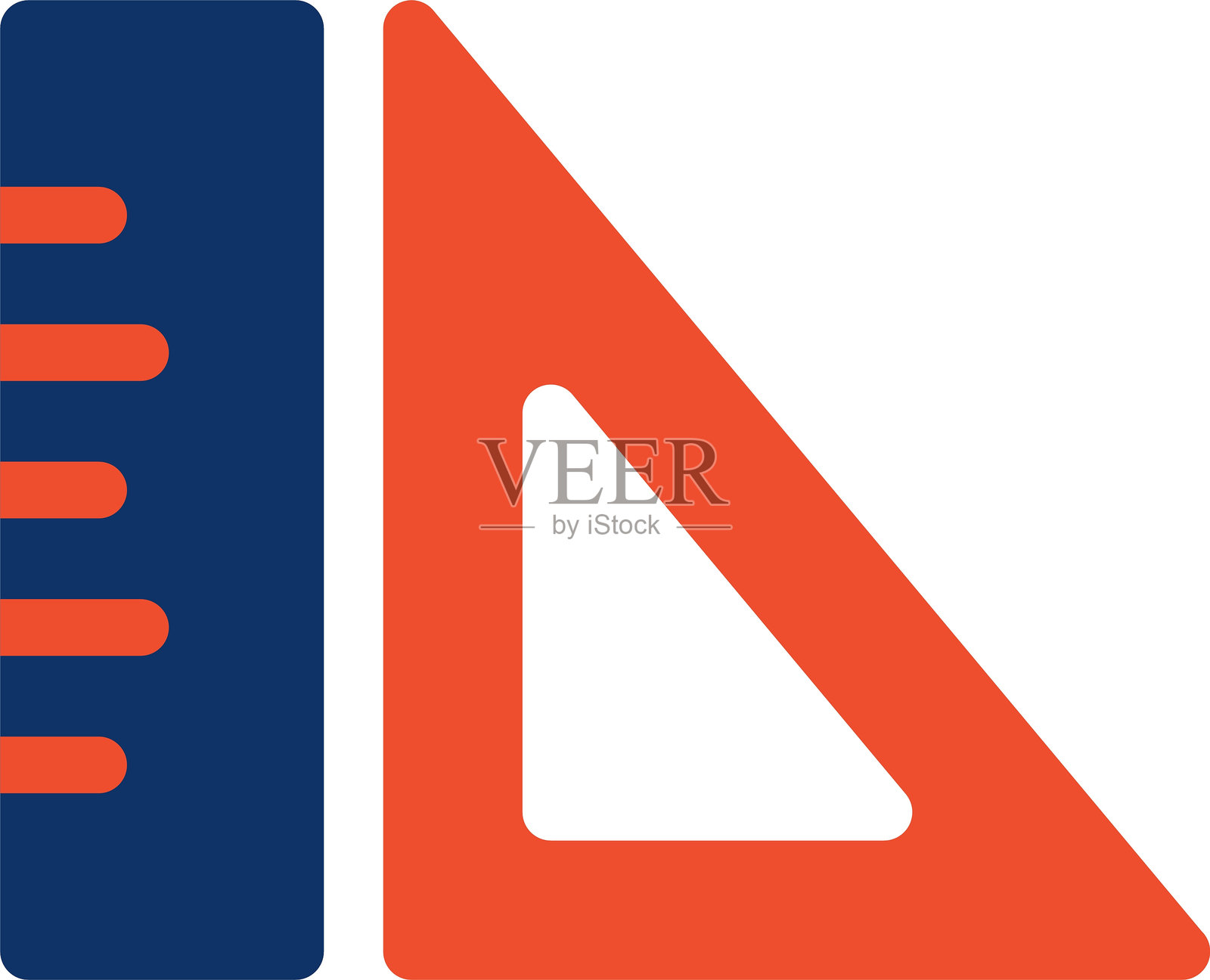 尺子图标插画图片素材