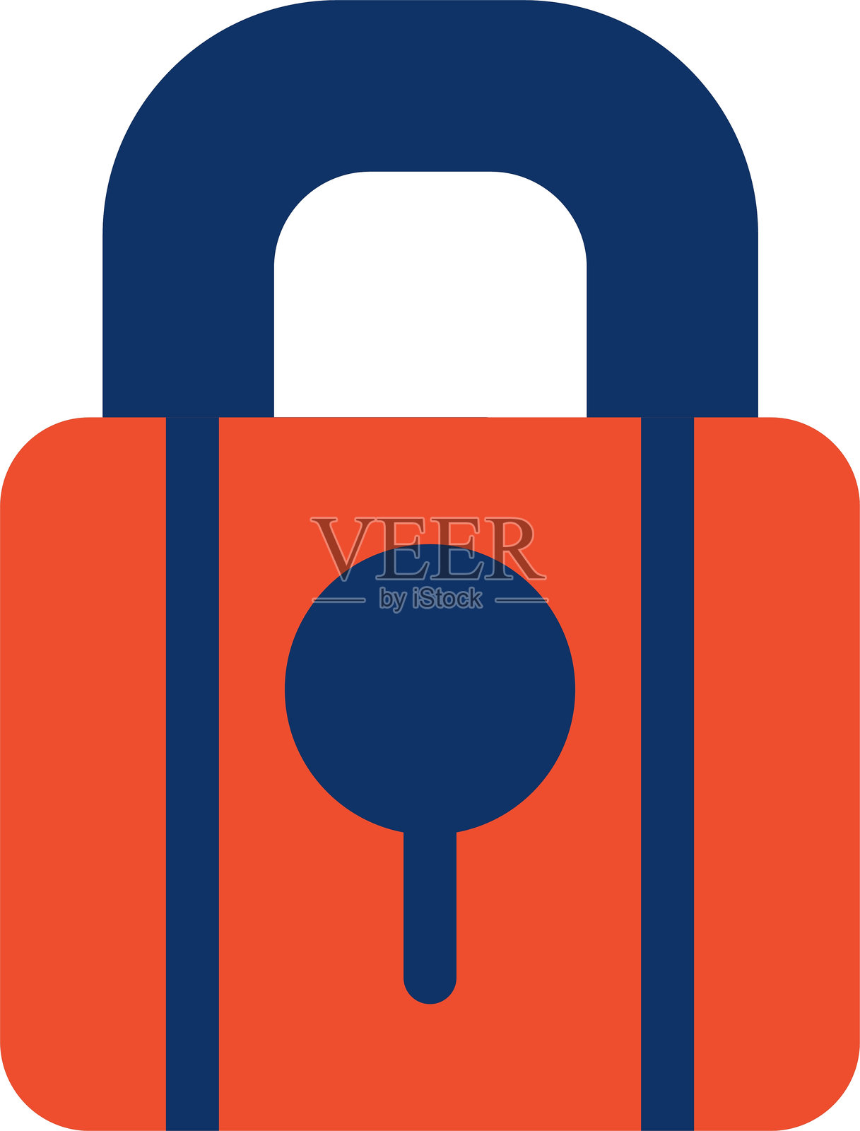 锁定图标插画图片素材